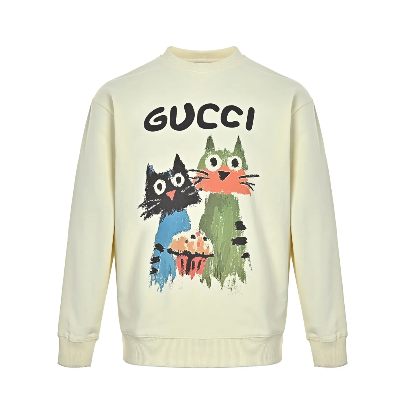 Gucci/Gucci Fun Cartoon Series Round Neck Sweatshirt