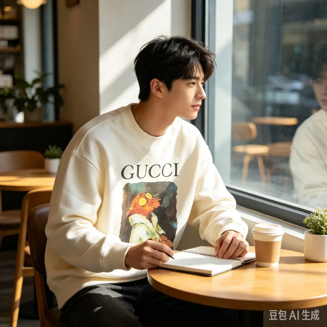 Gucci/Gucci Fun Cartoon Series Round Neck Sweatshirt