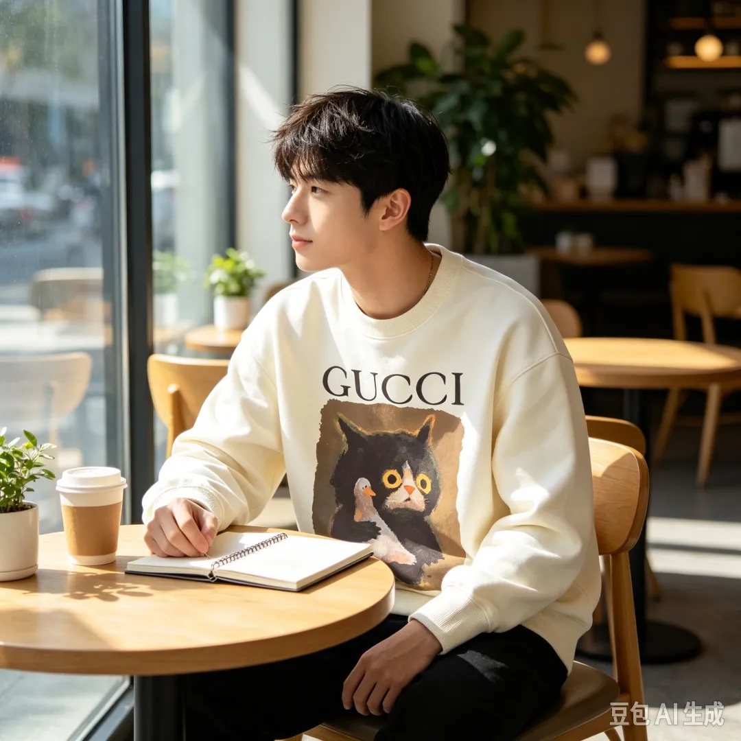 Gucci/Gucci Fun Cartoon Series Round Neck Sweatshirt
