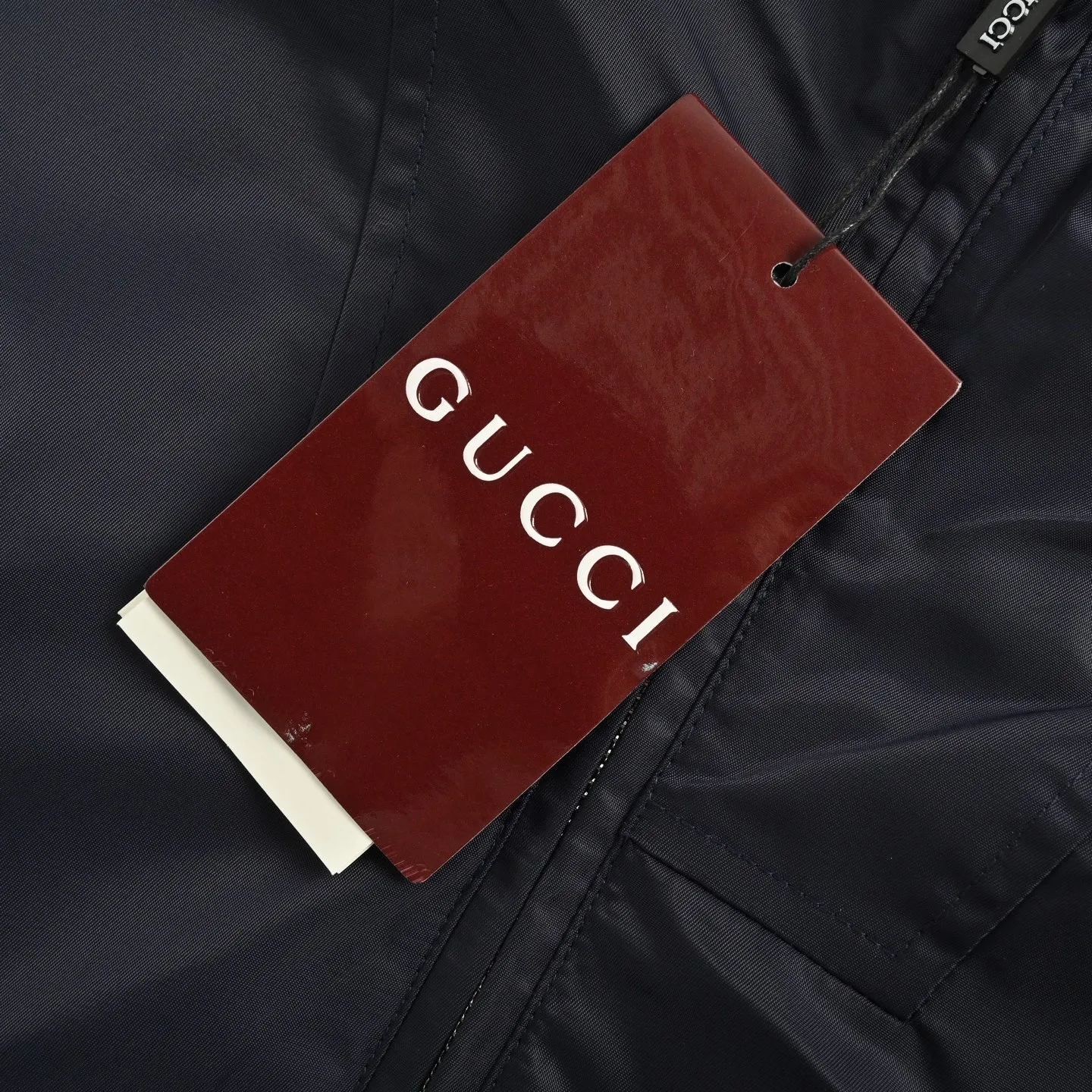Gucci/Gucci twill nylon windproof collar hooded jacket