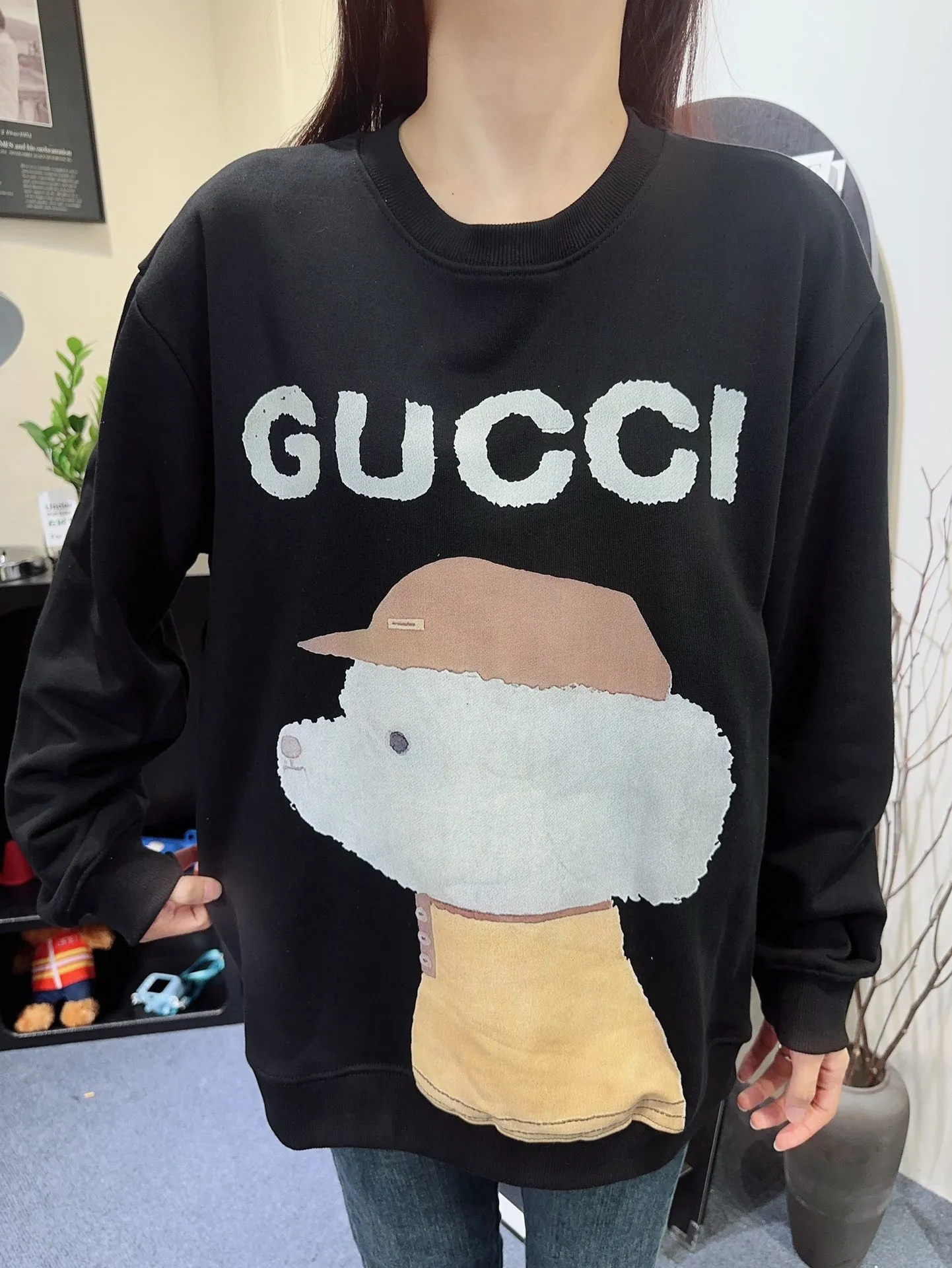 Gucci/Gucci 24Fw Fun Cartoon Series Printed Round Neck Sweatshirt