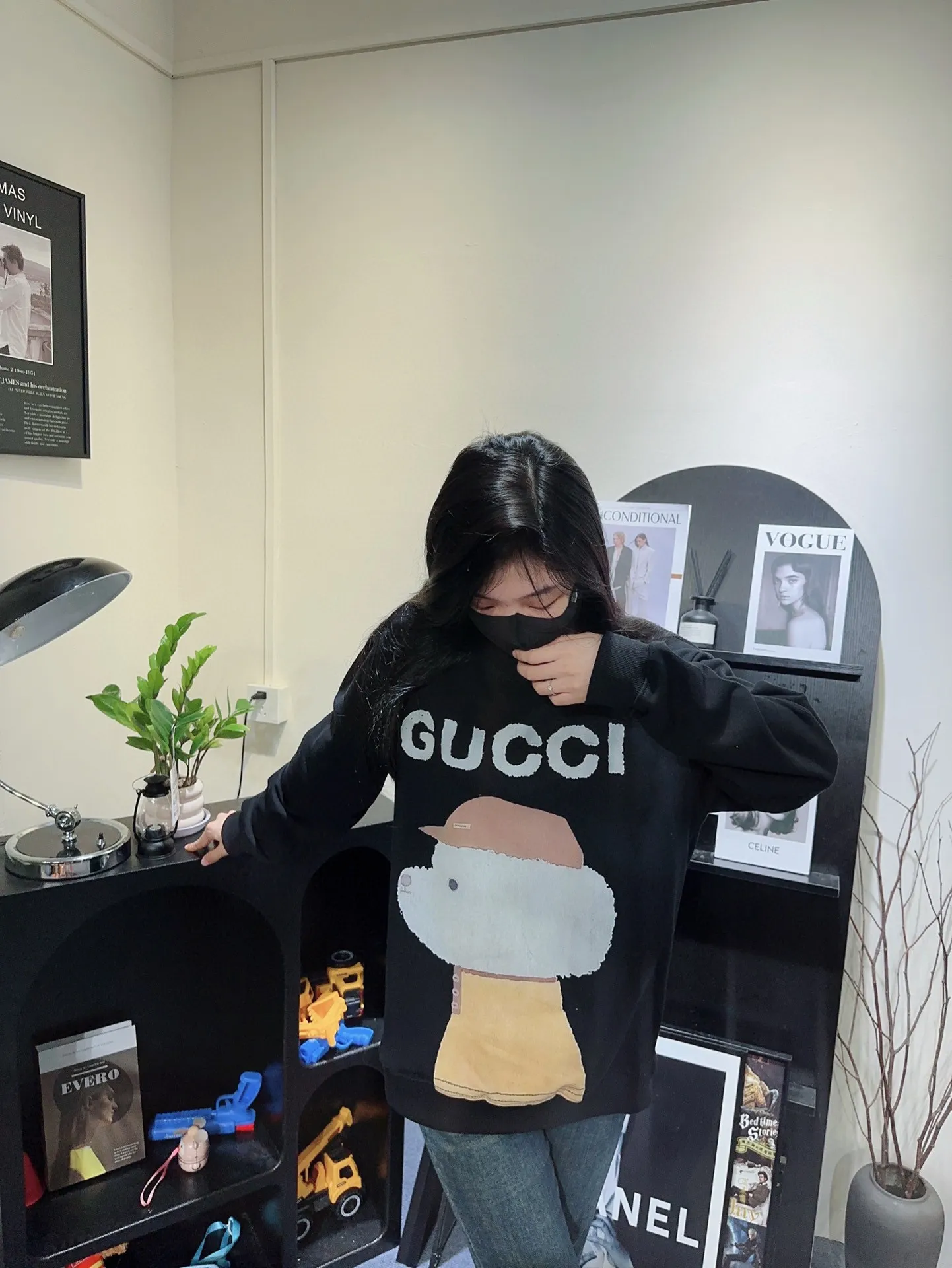 Gucci/Gucci 24Fw Fun Cartoon Series Printed Round Neck Sweatshirt