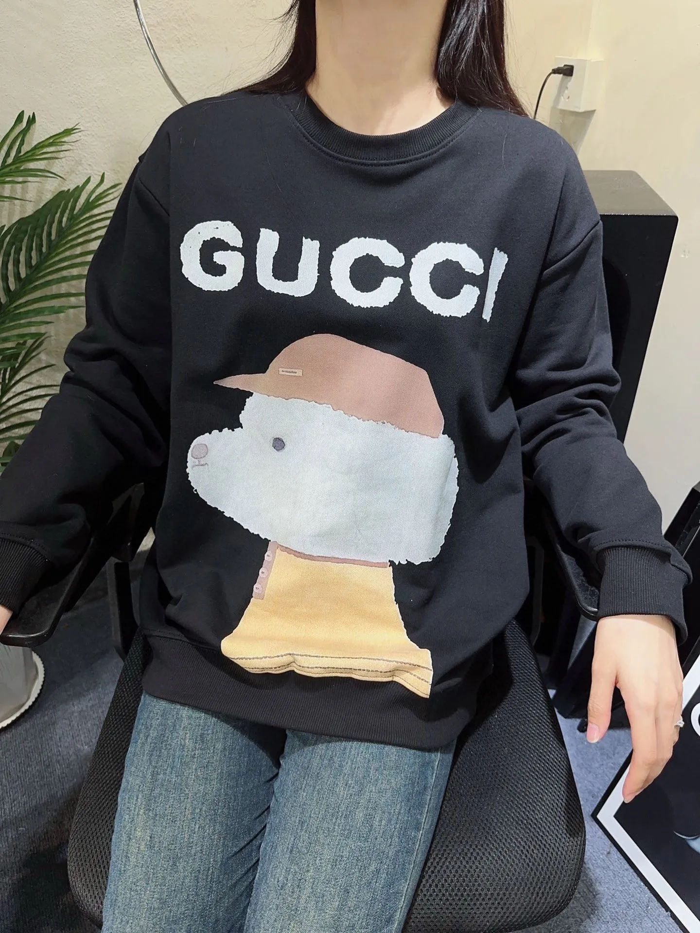 Gucci/Gucci 24Fw Fun Cartoon Series Printed Round Neck Sweatshirt