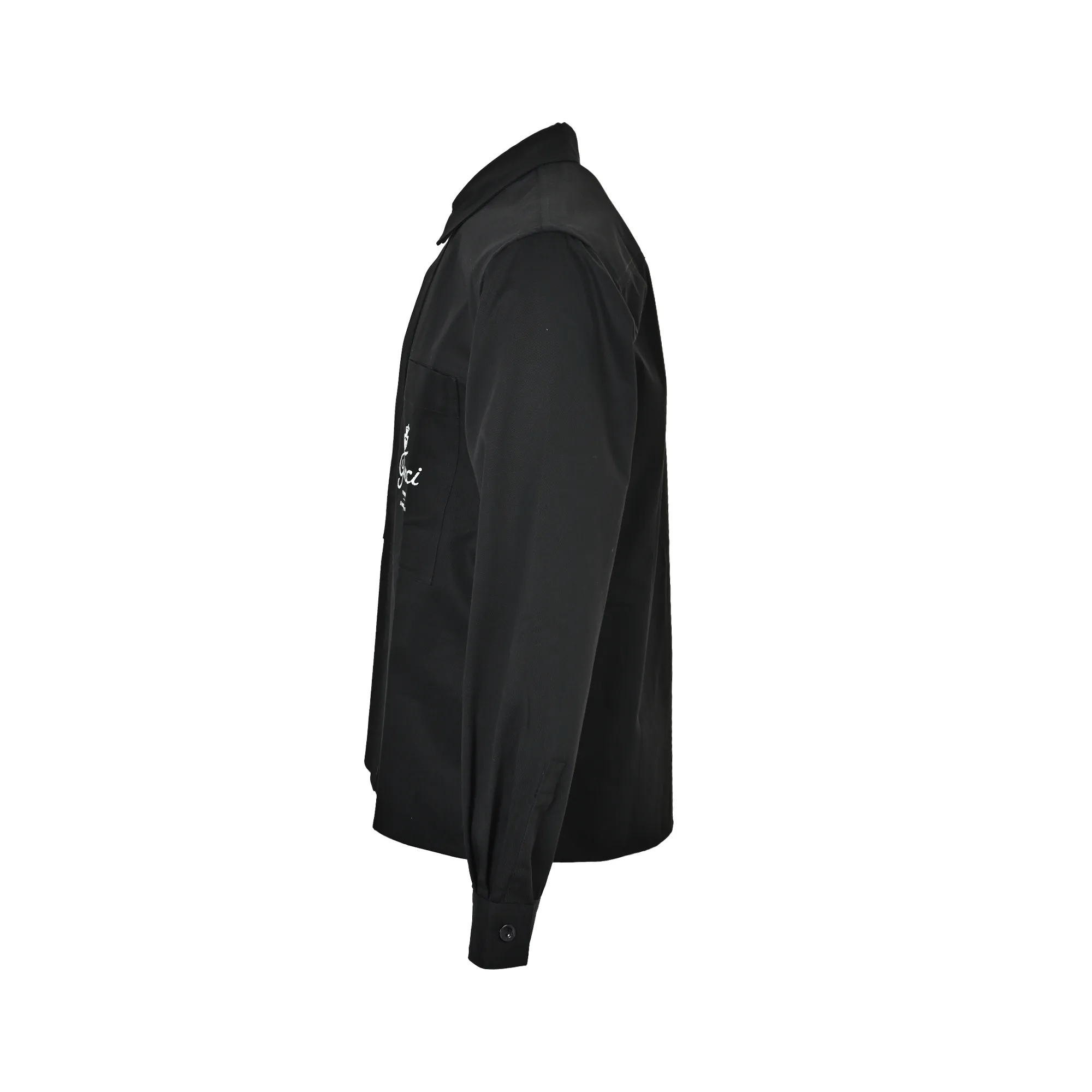 Gucci/Gucci Pocket Distressed Print Logo Jacket