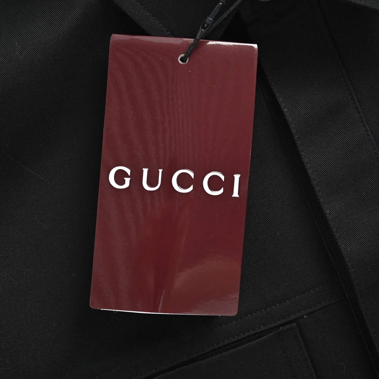 Gucci/Gucci Pocket Distressed Print Logo Jacket