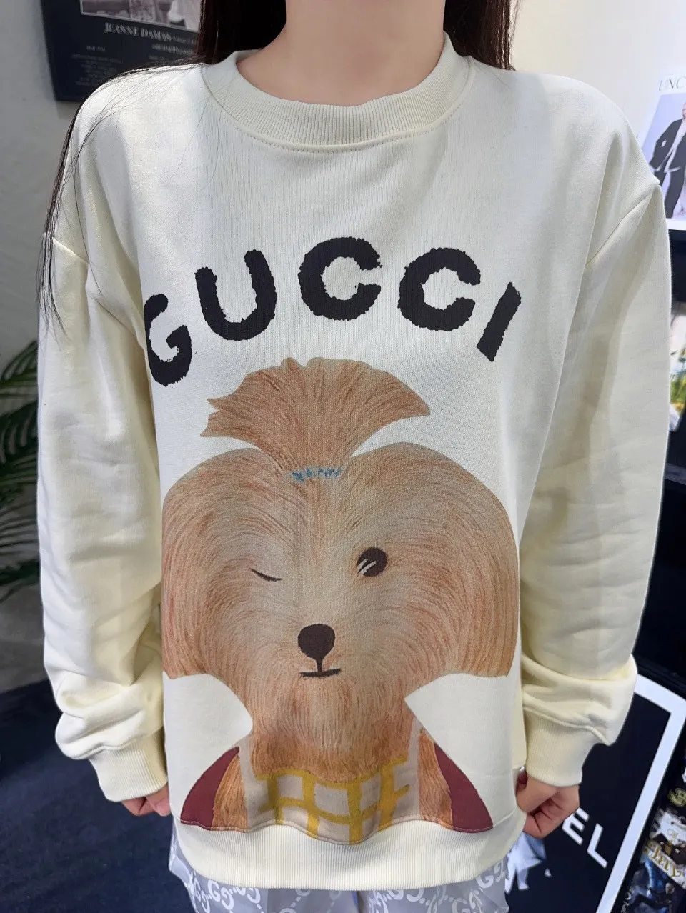 Gucci/Gucci 24Fw Fun Cartoon Series Printed Round Neck Sweatshirt