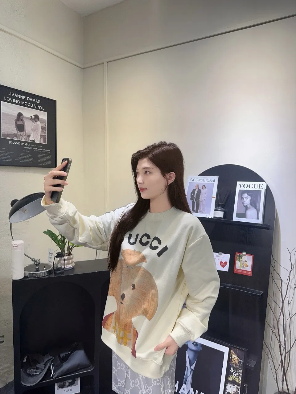 Gucci/Gucci 24Fw Fun Cartoon Series Printed Round Neck Sweatshirt