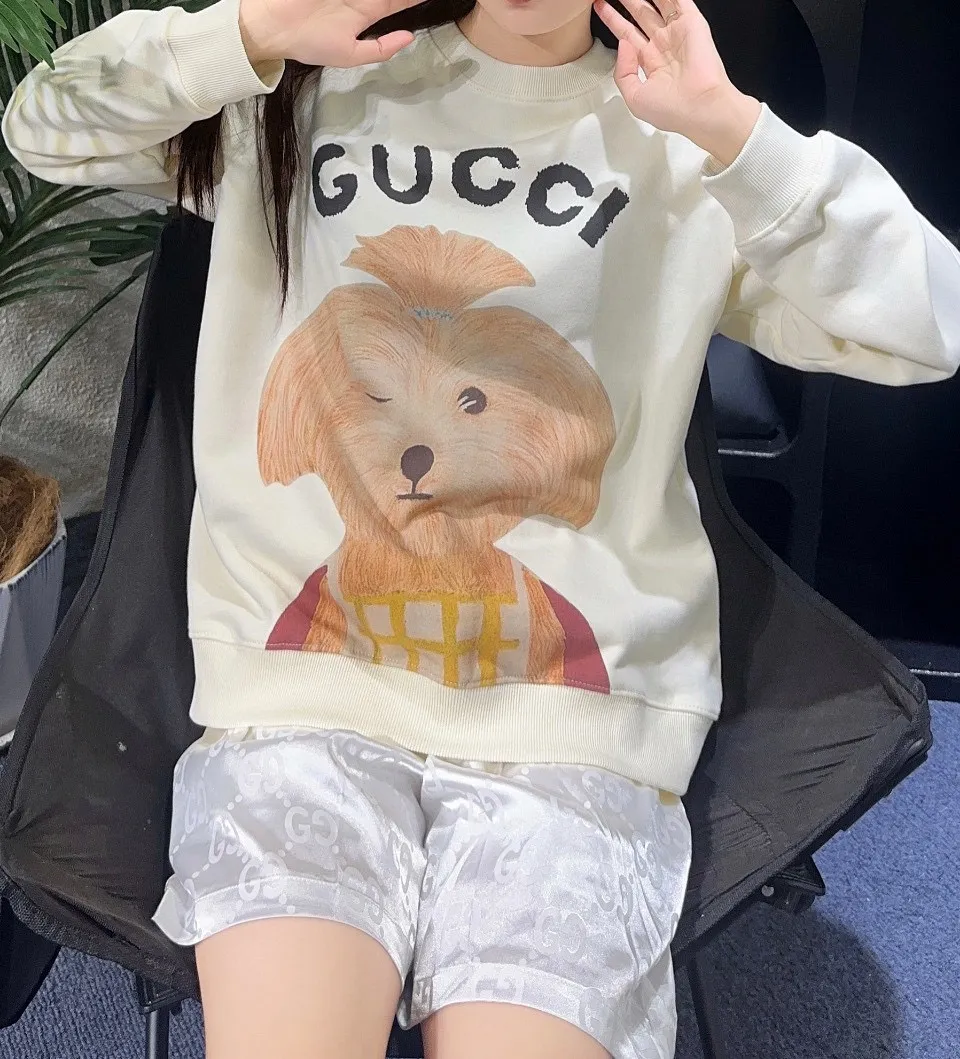 Gucci/Gucci 24Fw Fun Cartoon Series Printed Round Neck Sweatshirt