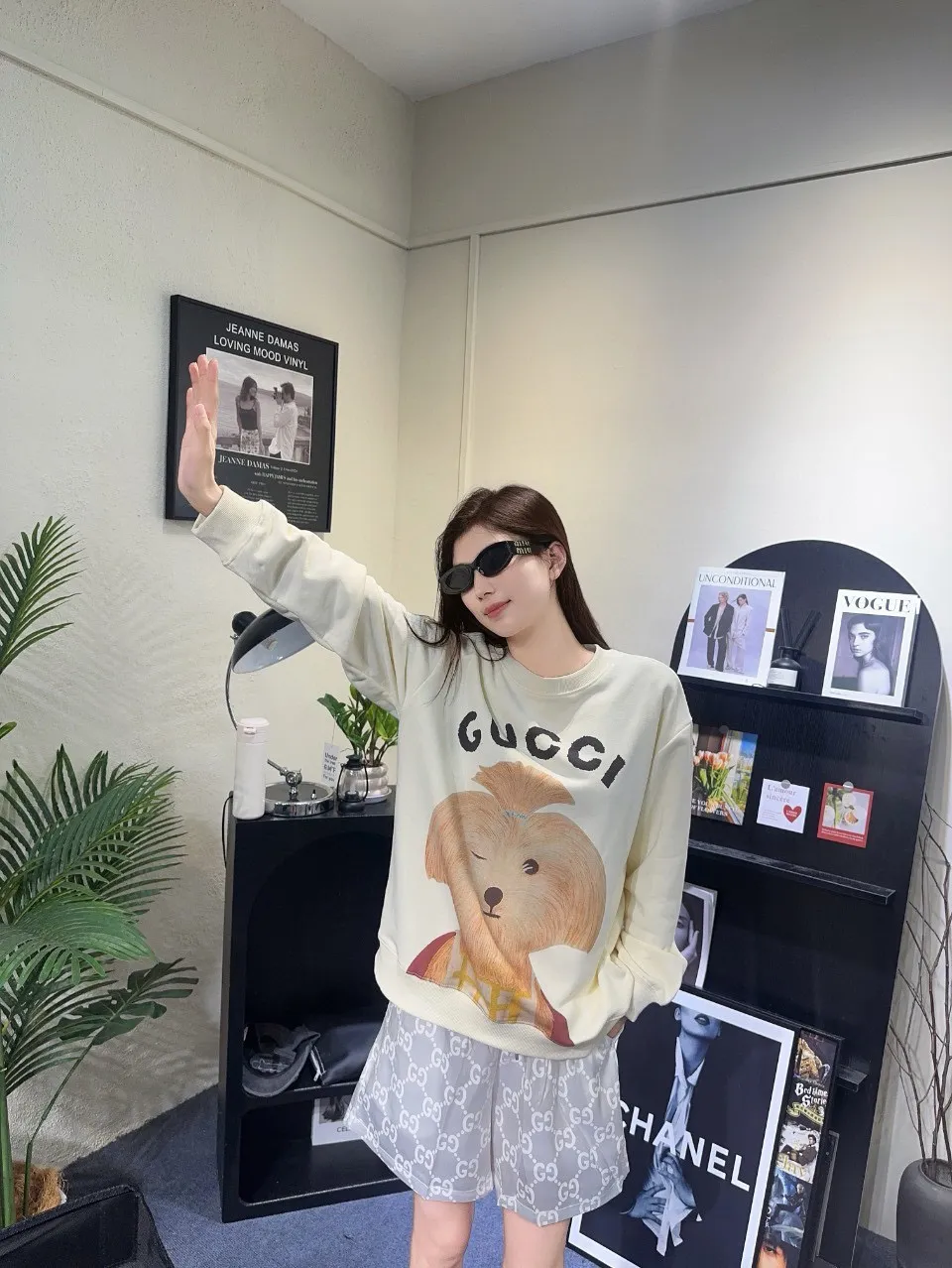 Gucci/Gucci 24Fw Fun Cartoon Series Printed Round Neck Sweatshirt