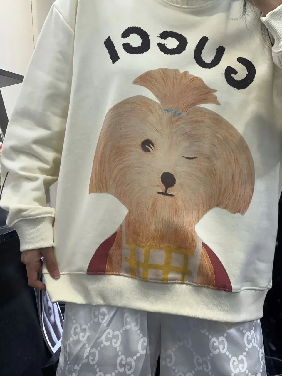 Gucci/Gucci 24Fw Fun Cartoon Series Printed Round Neck Sweatshirt