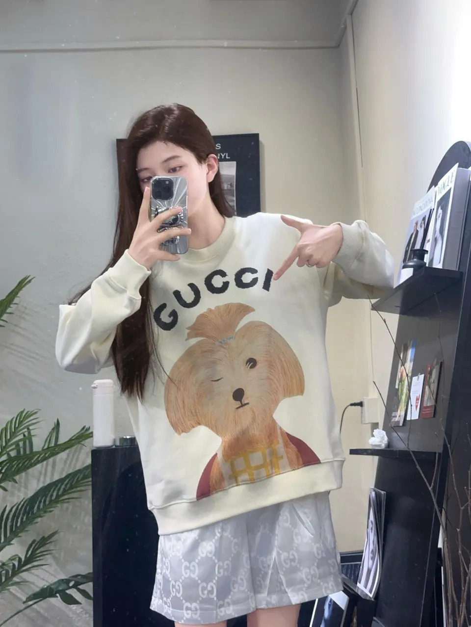 Gucci/Gucci 24Fw Fun Cartoon Series Printed Round Neck Sweatshirt