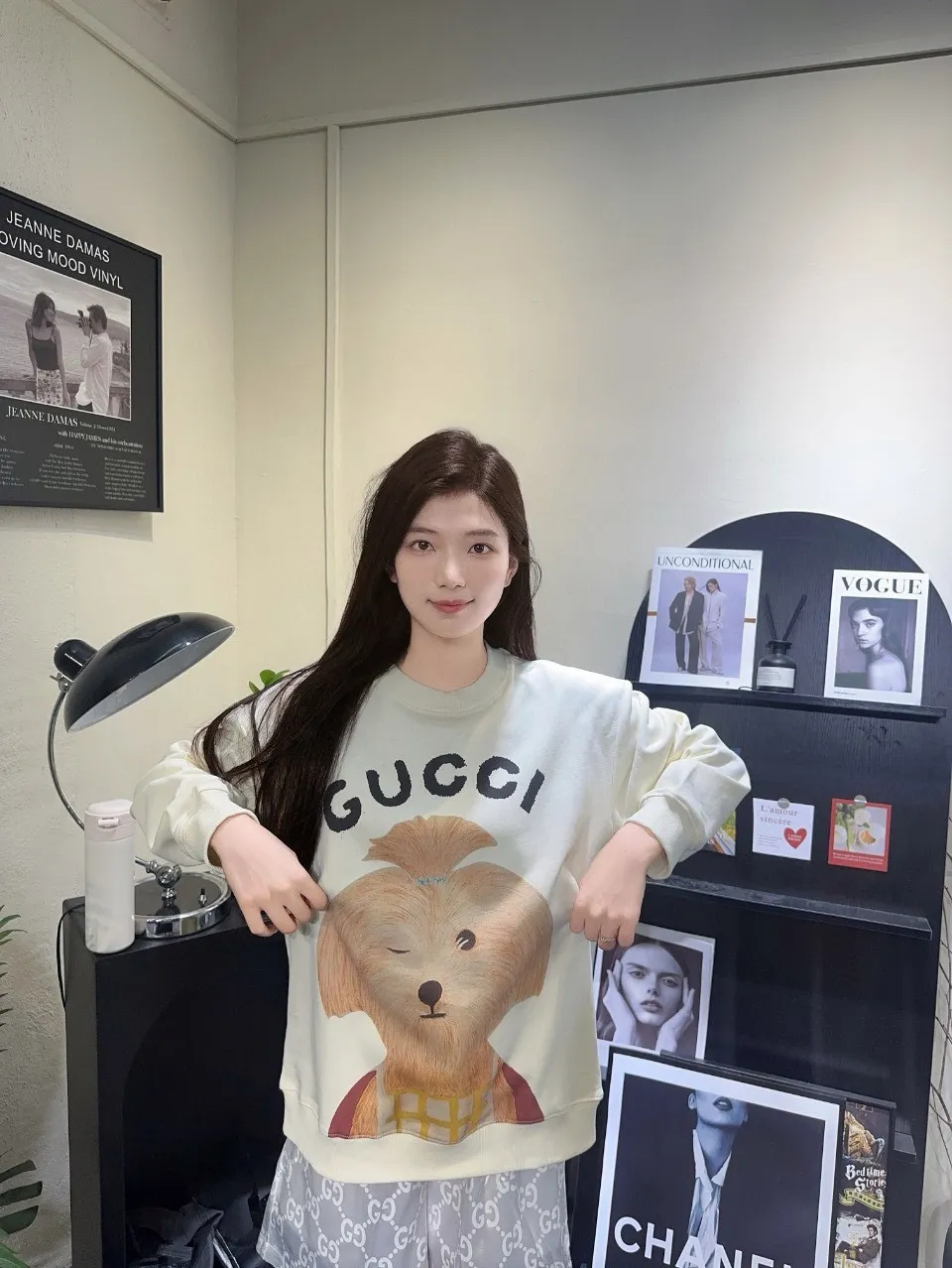 Gucci/Gucci 24Fw Fun Cartoon Series Printed Round Neck Sweatshirt