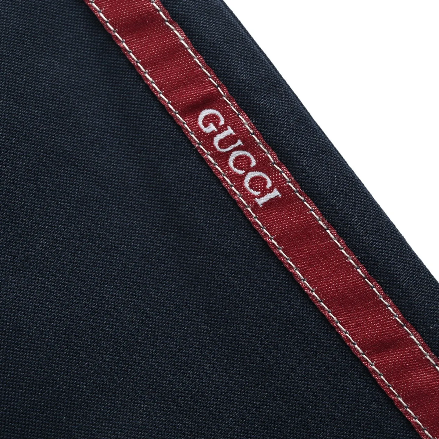 Gucci/Gucci side red stripe web trim sports trousers