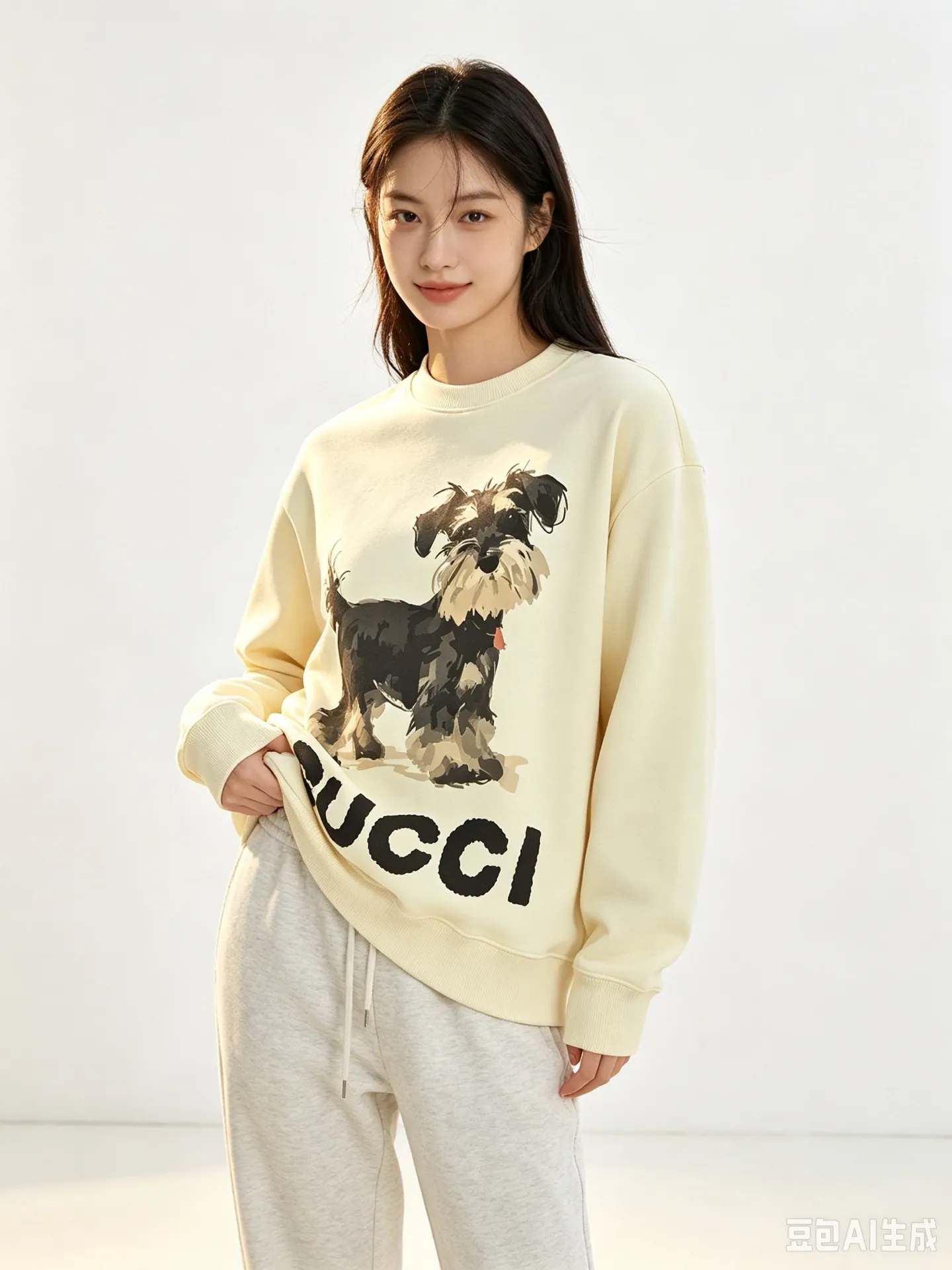 Gucci/Gucci Fun Cartoon Series Printed Round Neck Sweatshirt