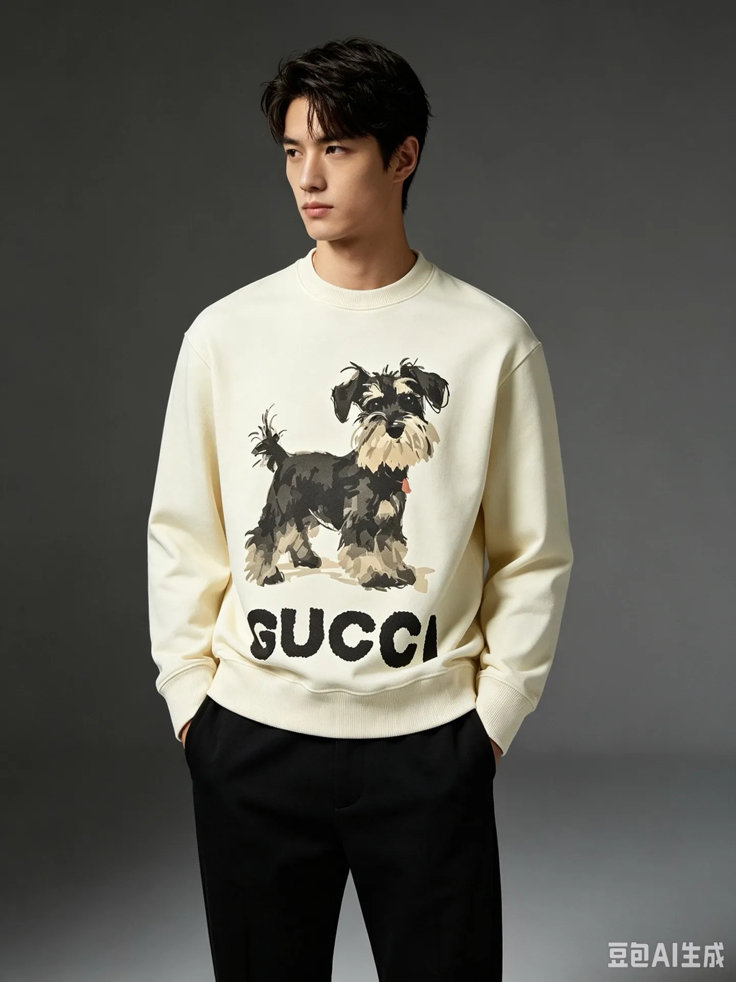 Gucci/Gucci Fun Cartoon Series Printed Round Neck Sweatshirt
