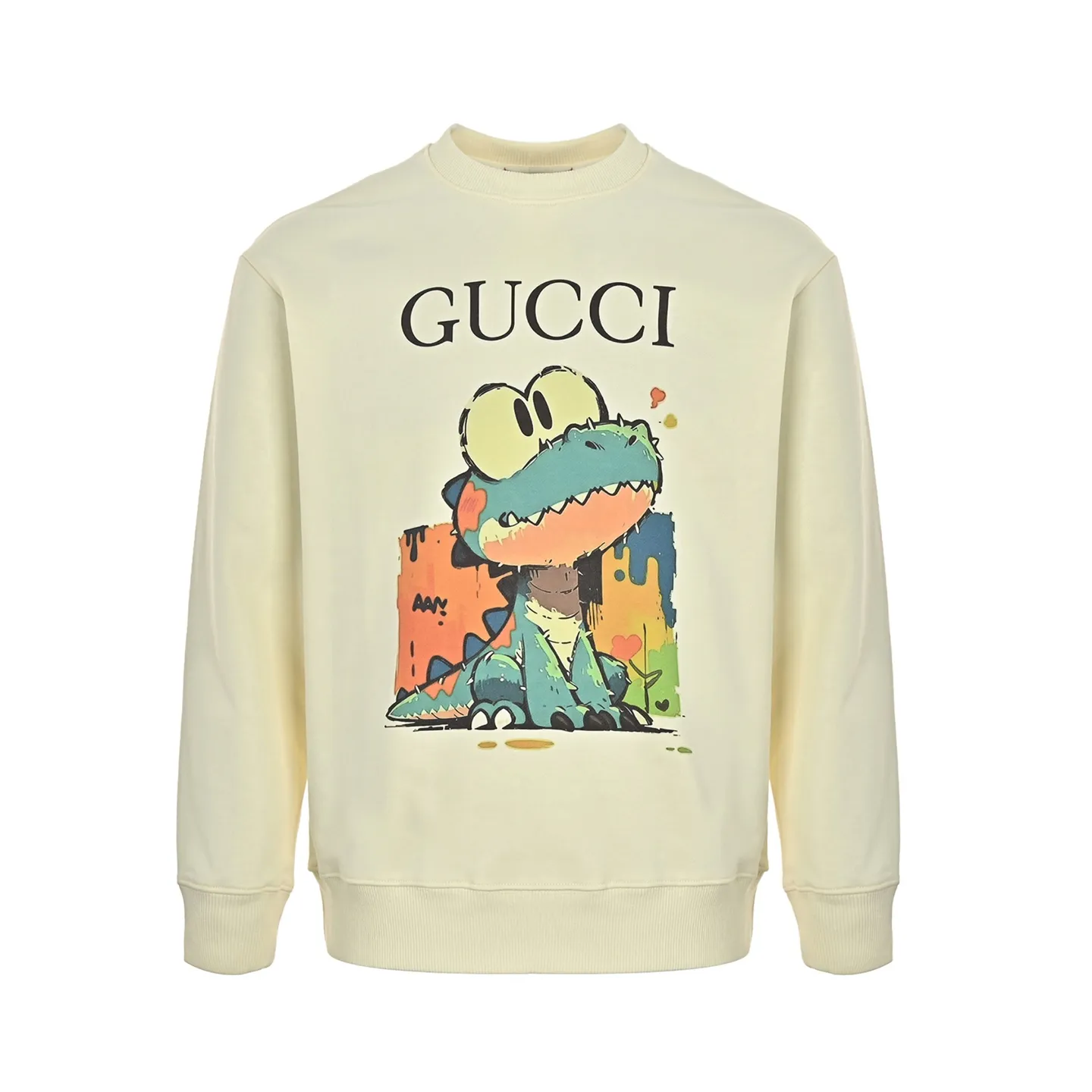 Gucci/Gucci Fun Cartoon Series Printed Round Neck Sweatshirt