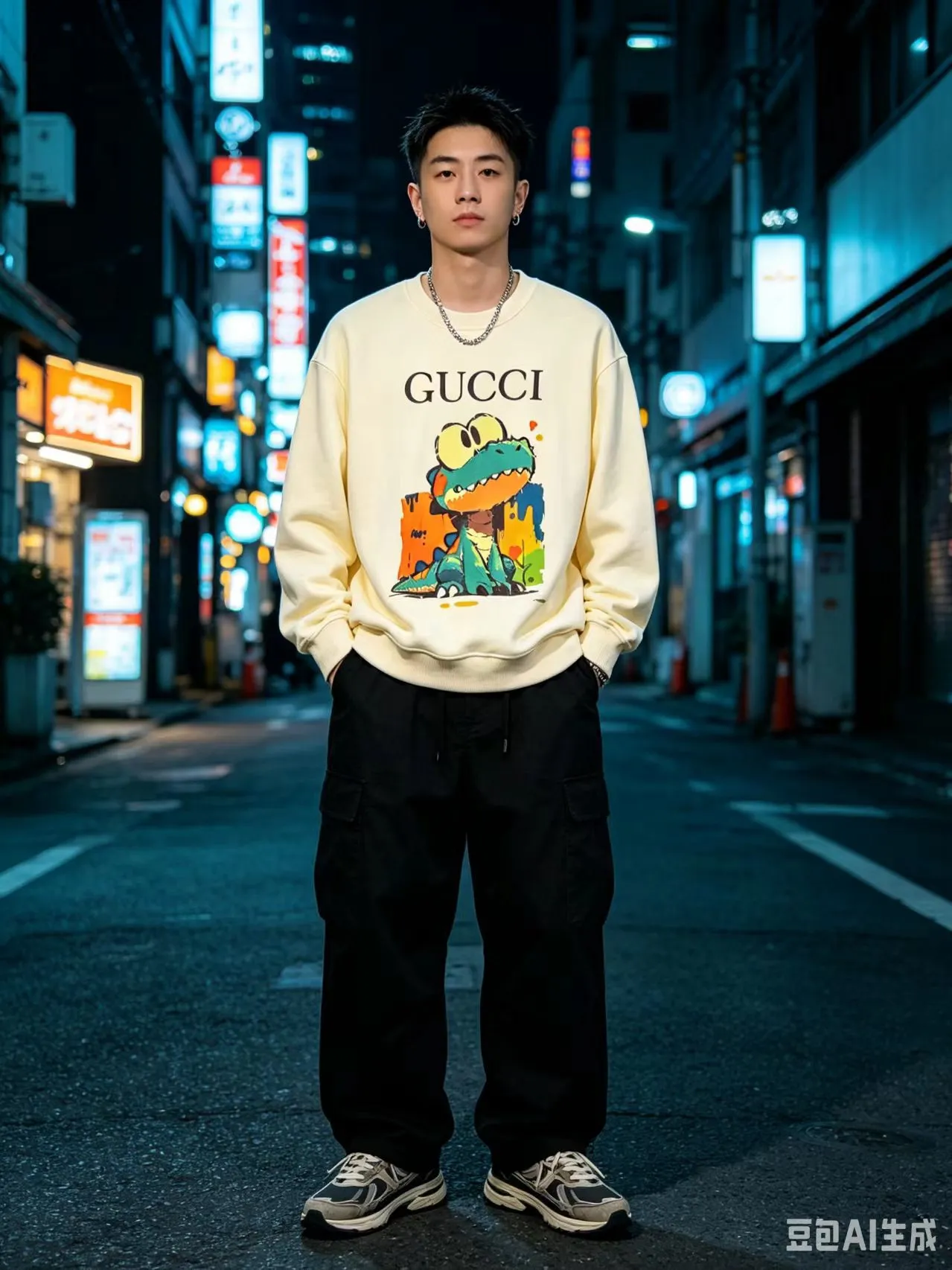 Gucci/Gucci Fun Cartoon Series Printed Round Neck Sweatshirt