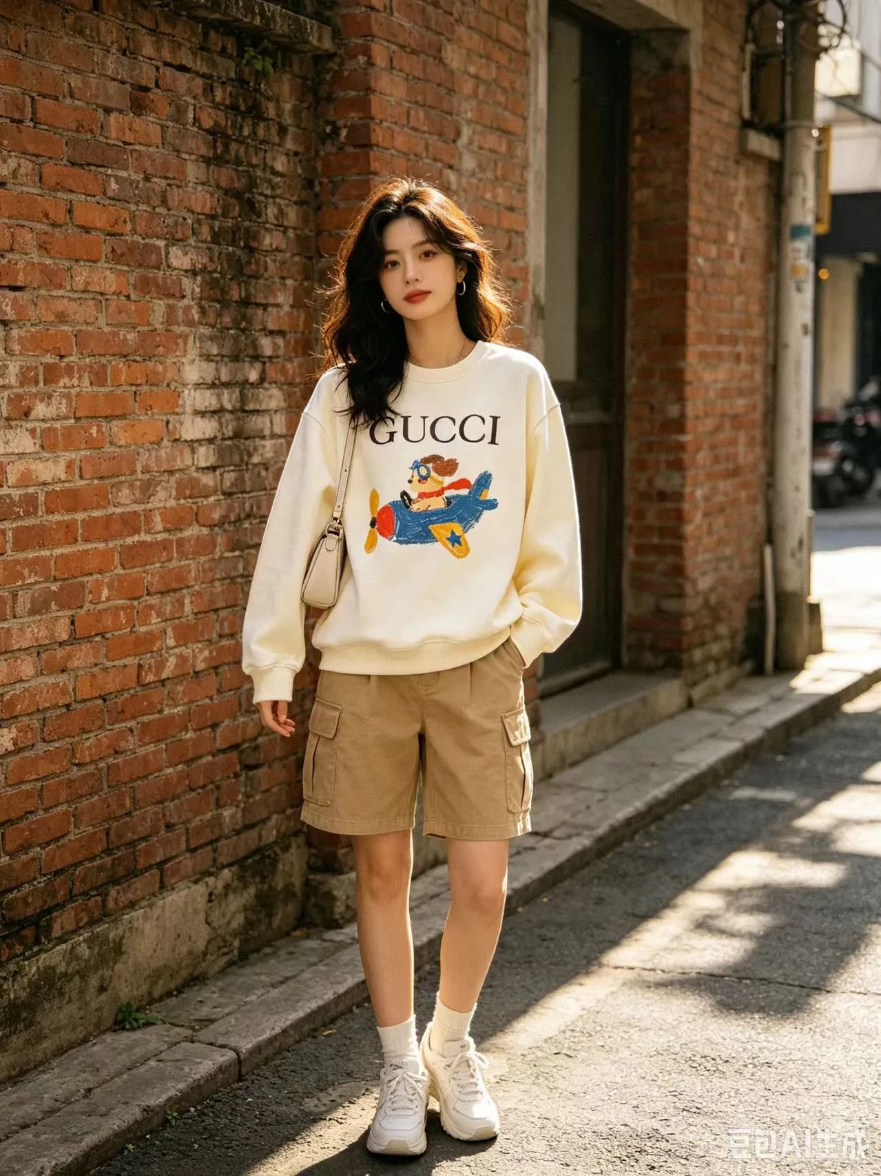 Gucci/Gucci Fun Cartoon Series Printed Round Neck Sweatshirt