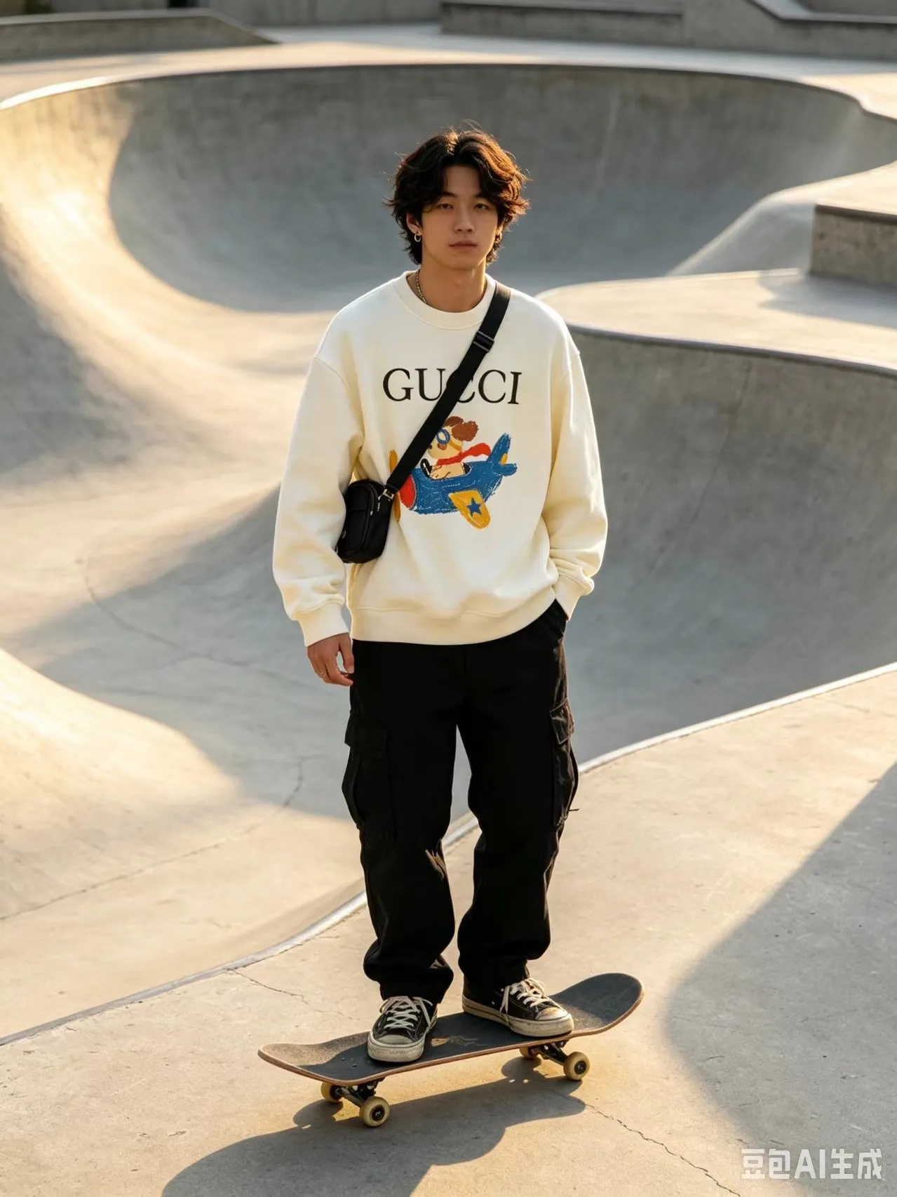 Gucci/Gucci Fun Cartoon Series Printed Round Neck Sweatshirt