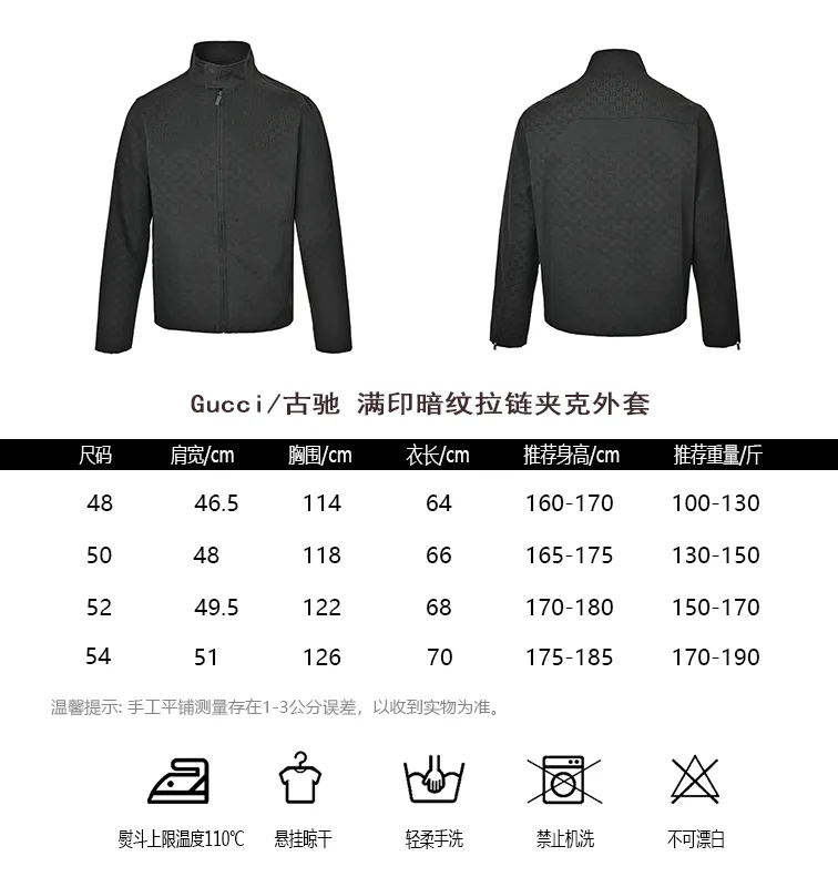 Gucci/Gucci all-over printed hidden zipper jacket