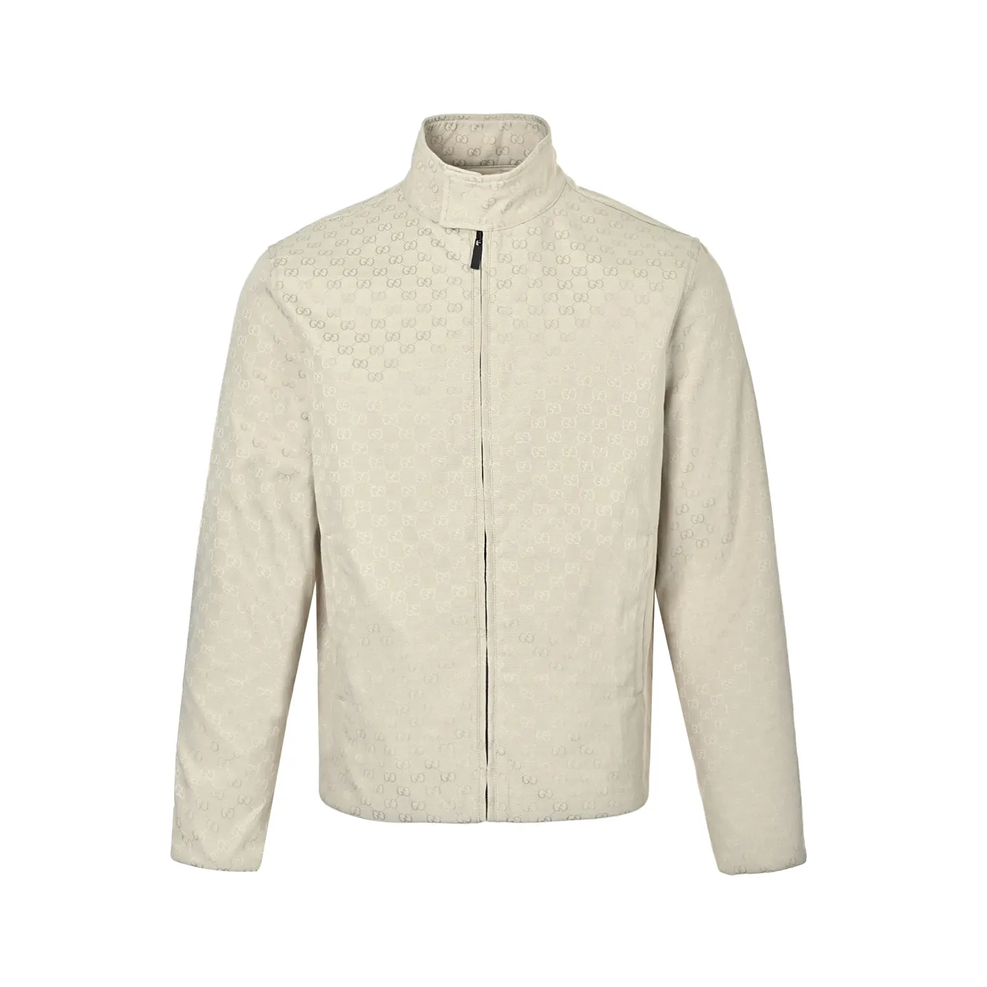 Gucci/Gucci all-over printed hidden zipper jacket