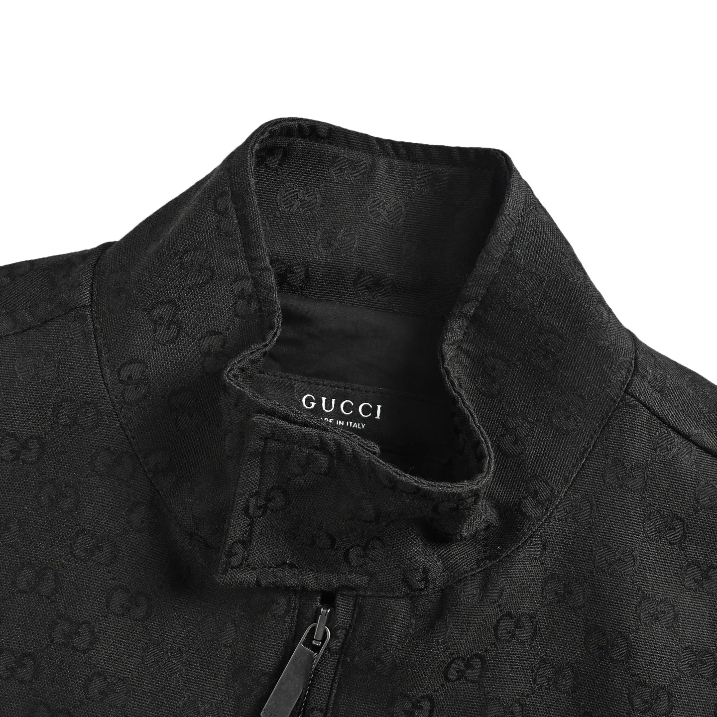 Gucci/Gucci all-over printed hidden zipper jacket