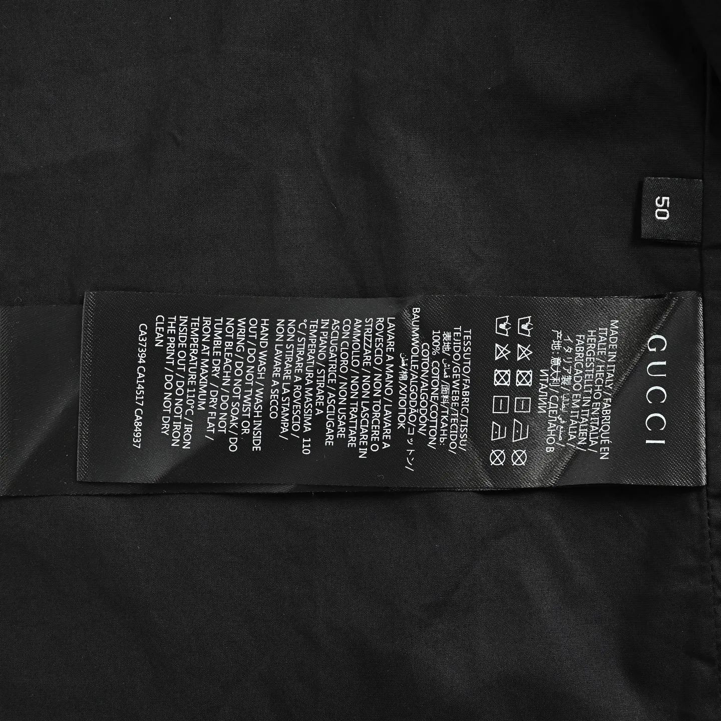 Gucci/Gucci all-over printed hidden zipper jacket