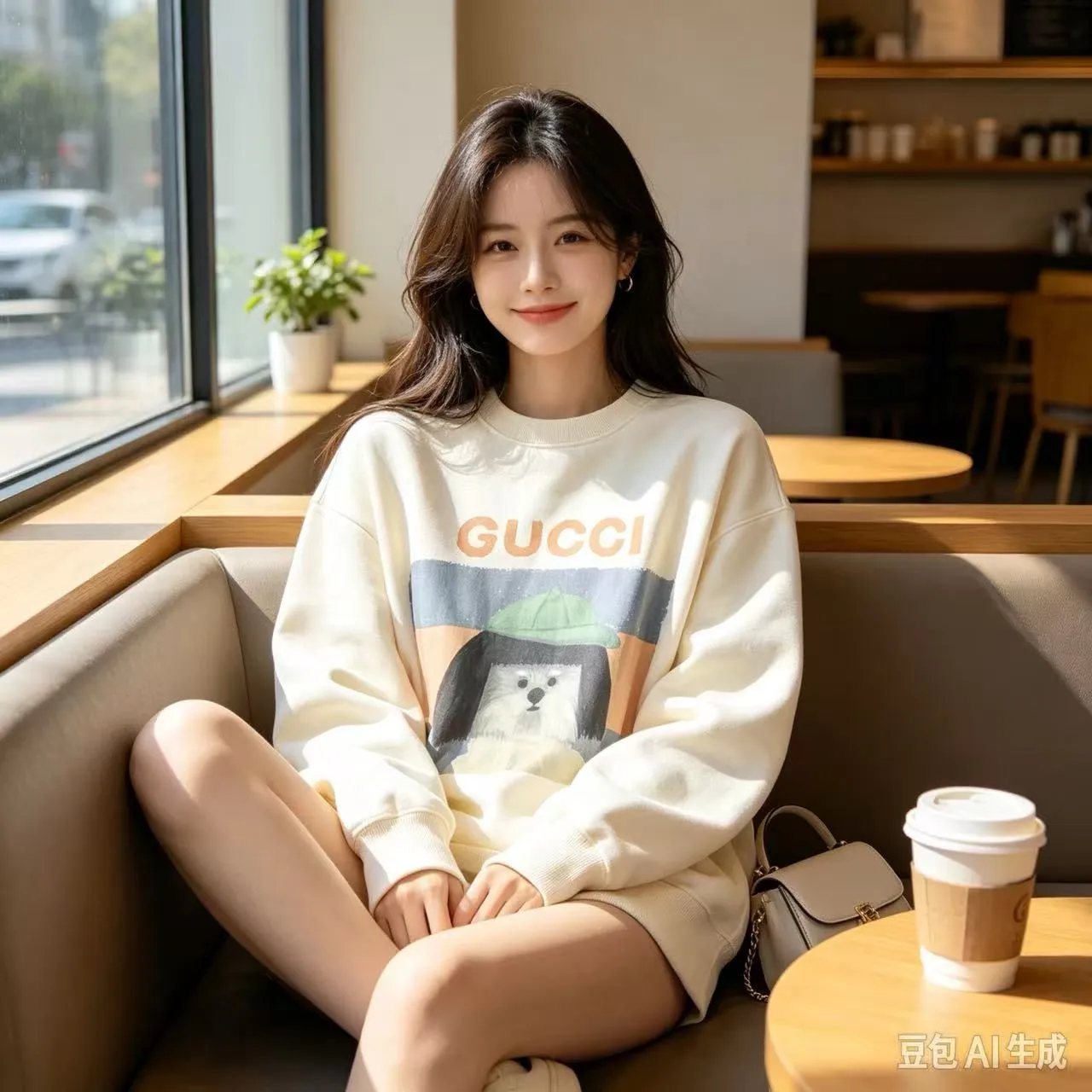 Gucci/Gucci Fun Cartoon Series Round Neck Sweatshirt