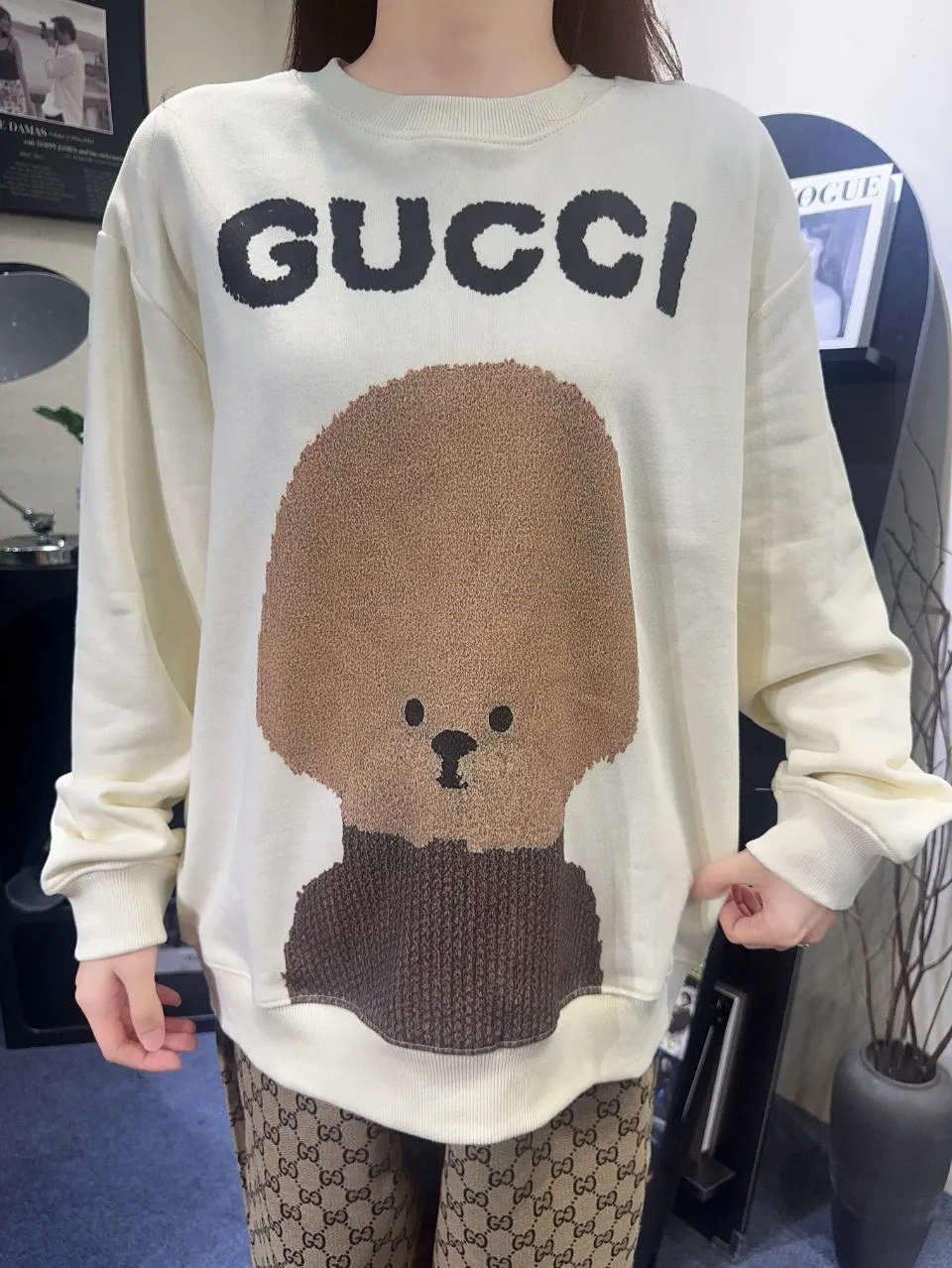 Gucci/Gucci 24Fw Fun Cartoon Series Printed Round Neck Sweatshirt