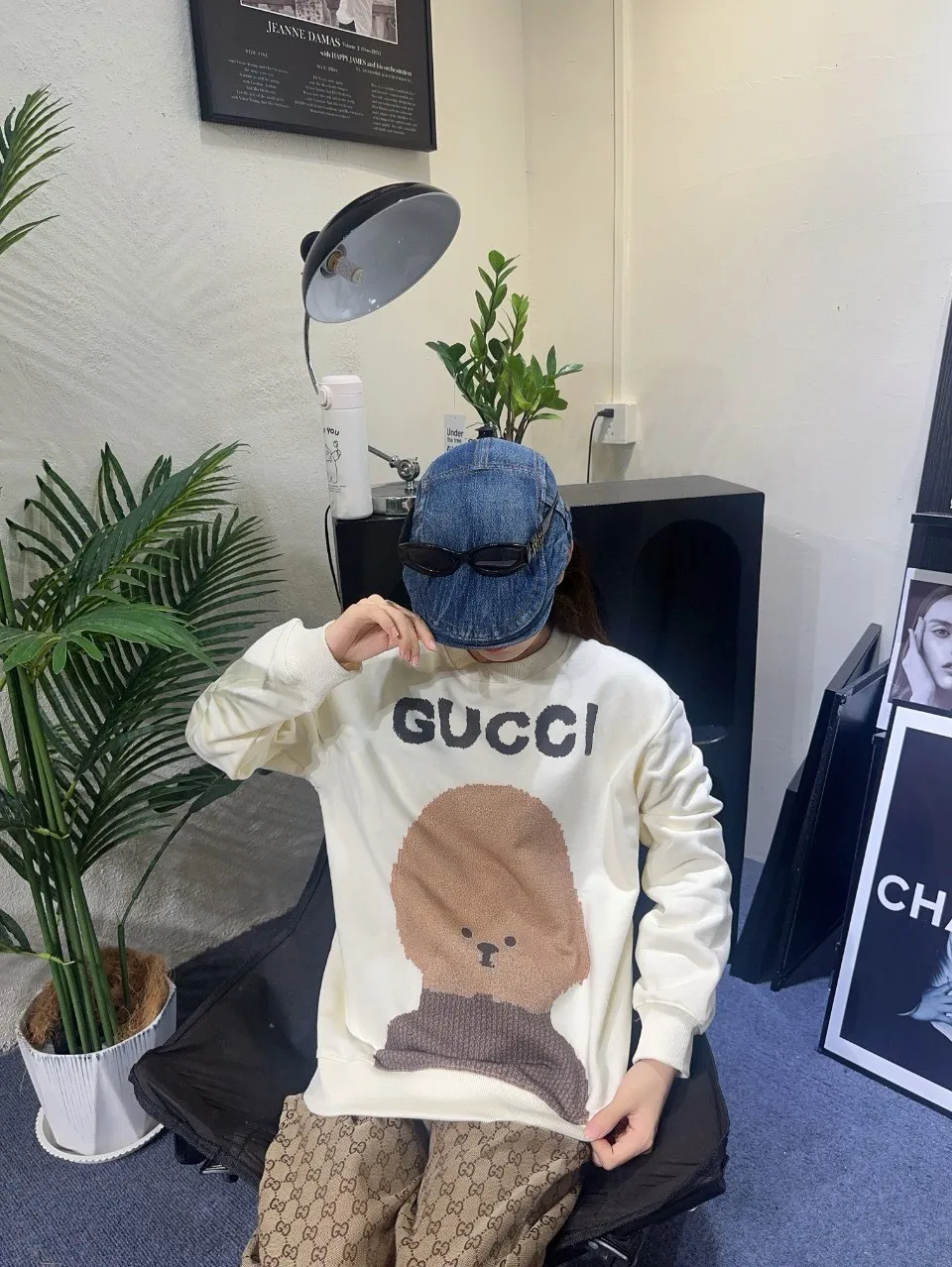 Gucci/Gucci 24Fw Fun Cartoon Series Printed Round Neck Sweatshirt