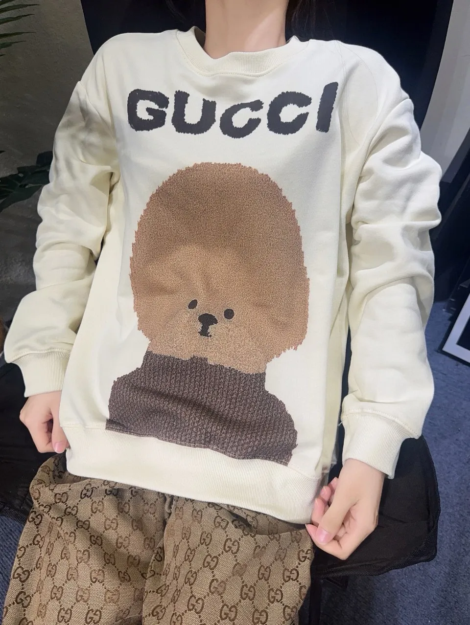 Gucci/Gucci 24Fw Fun Cartoon Series Printed Round Neck Sweatshirt