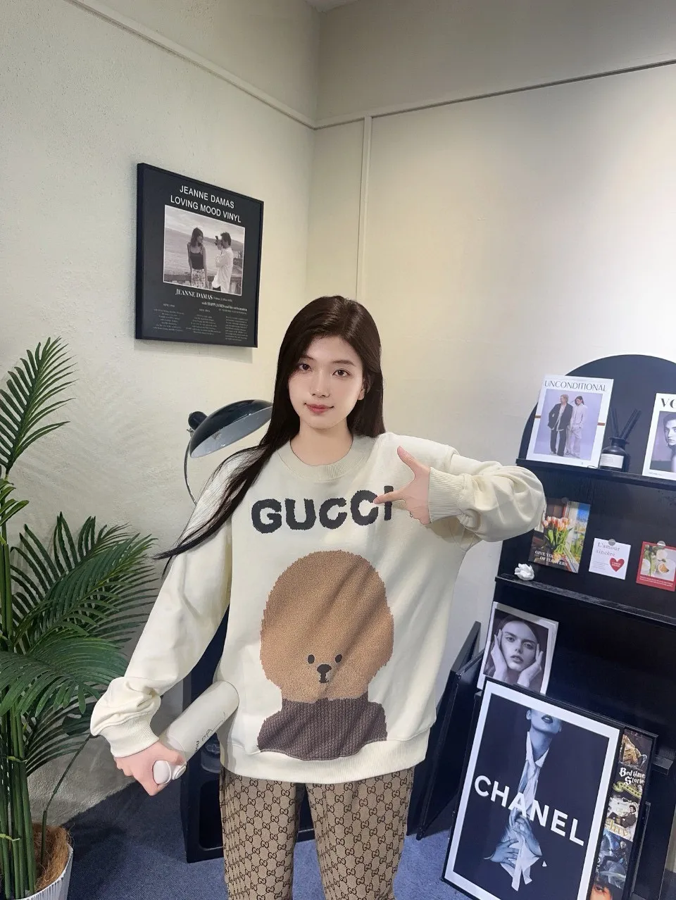 Gucci/Gucci 24Fw Fun Cartoon Series Printed Round Neck Sweatshirt