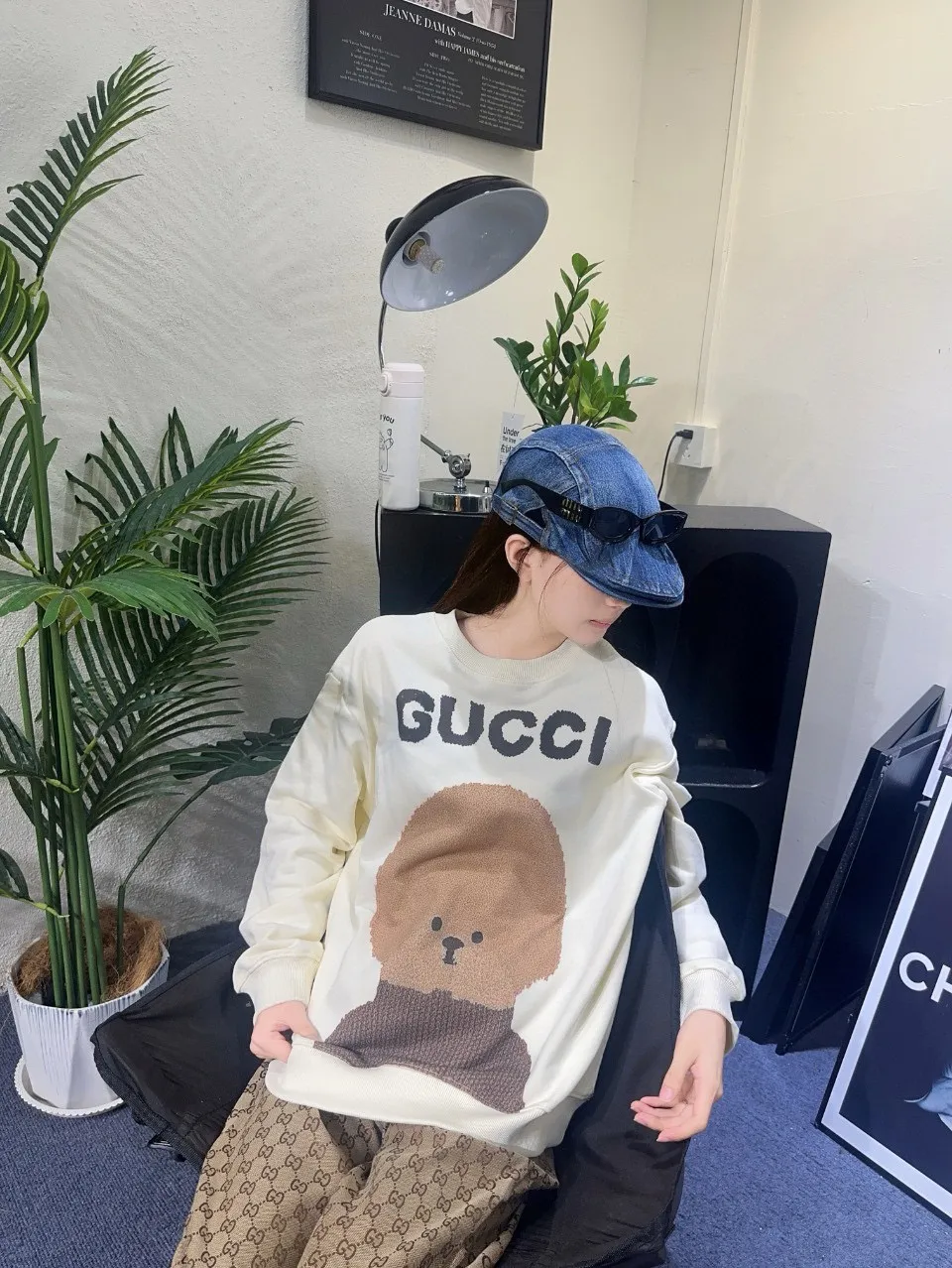 Gucci/Gucci 24Fw Fun Cartoon Series Printed Round Neck Sweatshirt