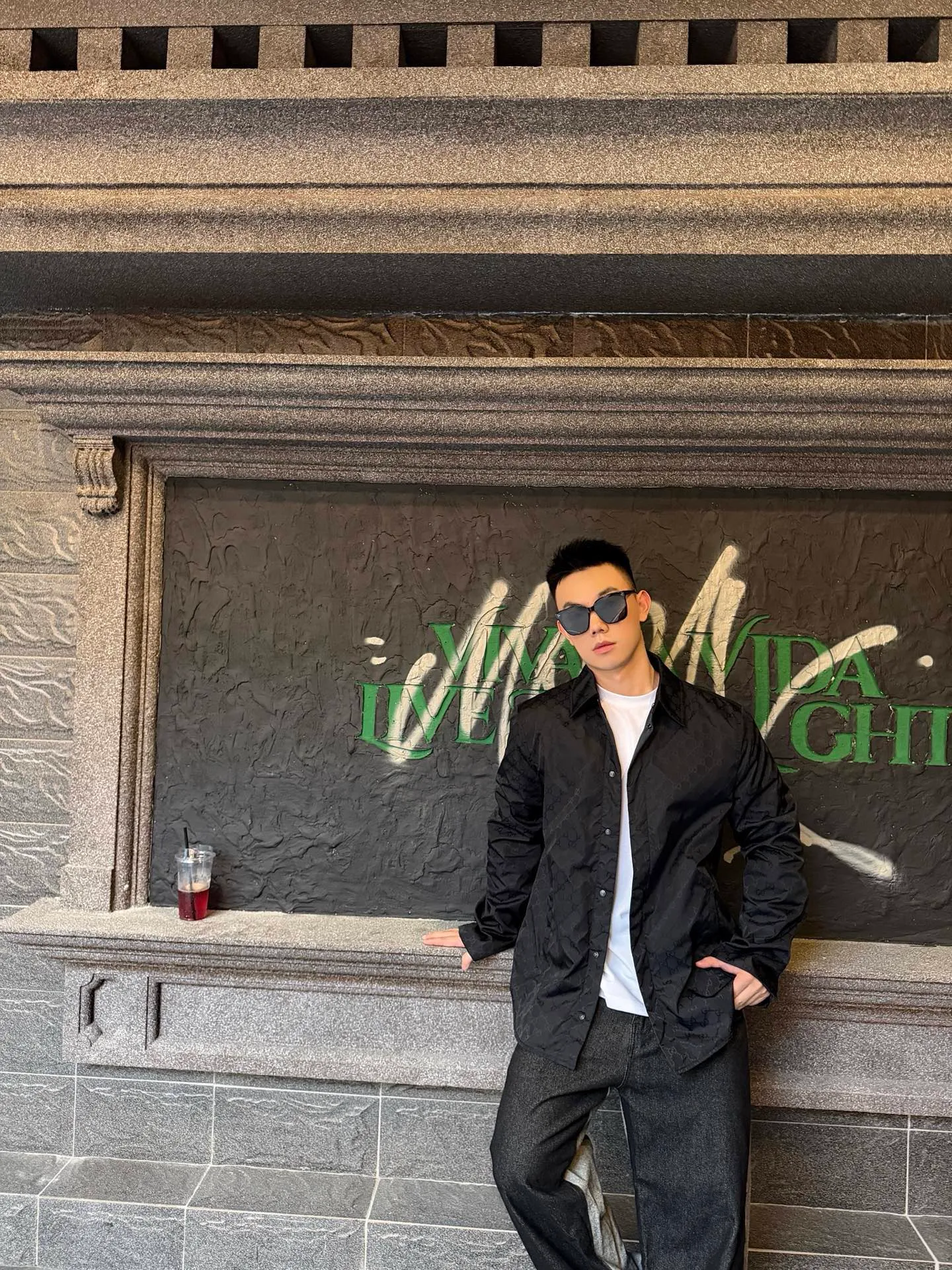 Gucci/Gucci jacquard GG lightweight mulberry silk faille jacket