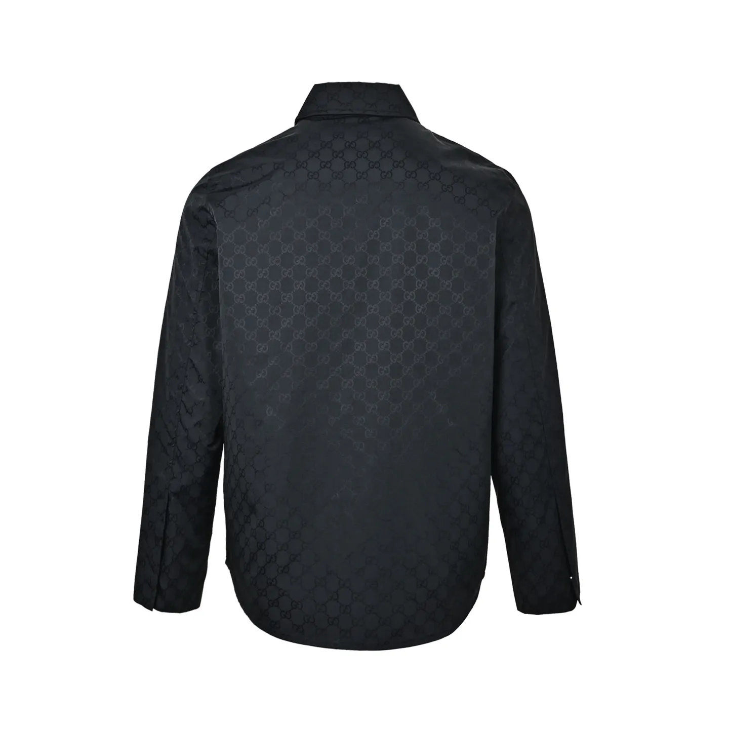 Gucci/Gucci jacquard GG lightweight mulberry silk faille jacket