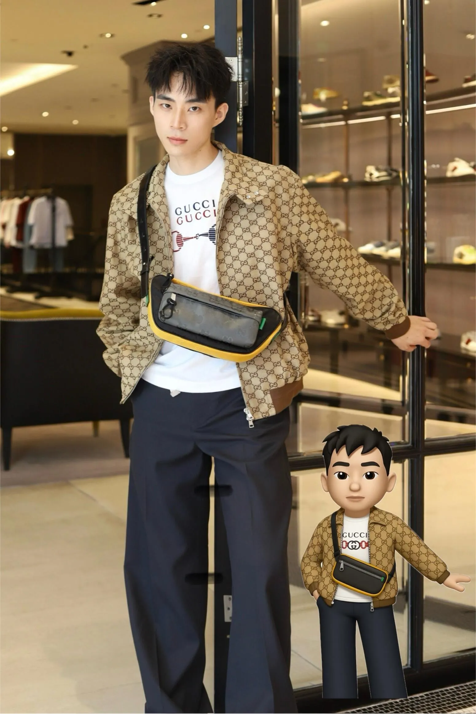 Gucci/Gucci 25Fw GG all-over printed jacquard jacket