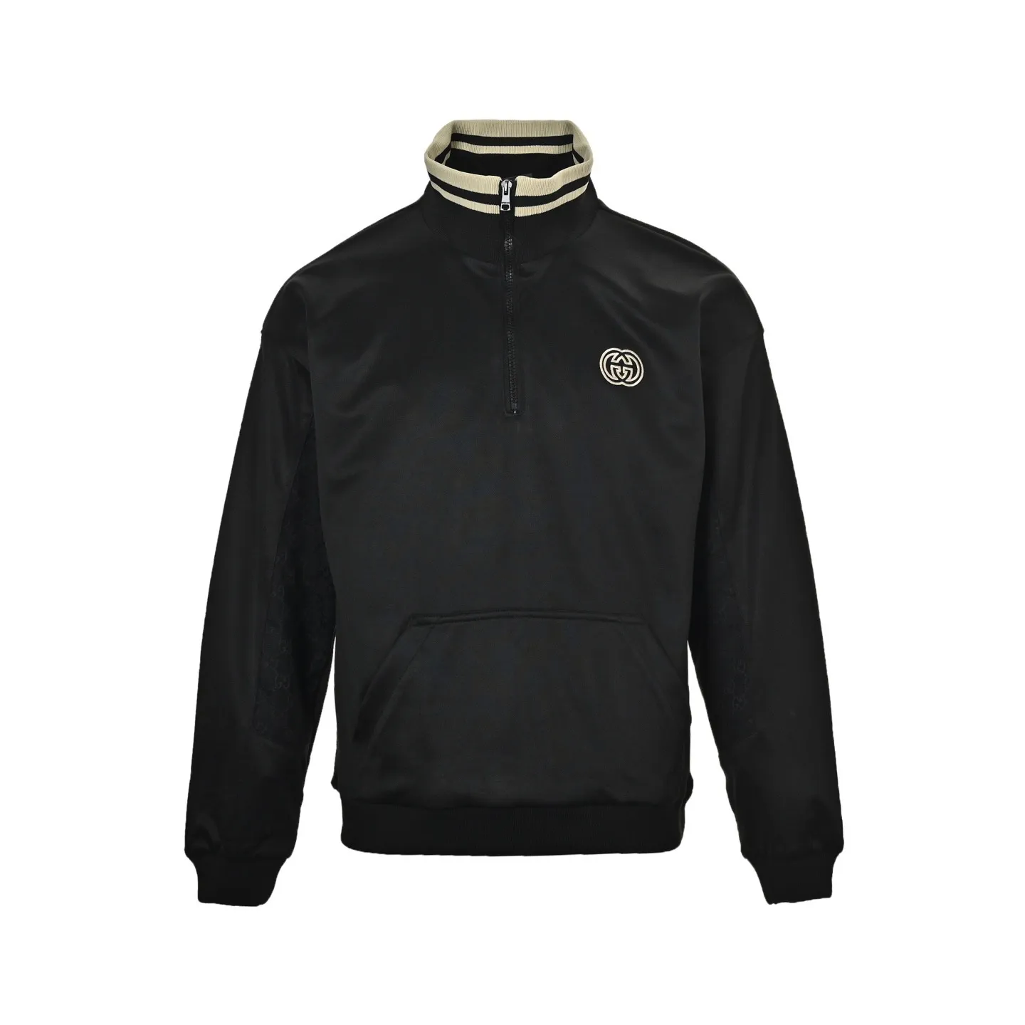 Gucci/Gucci 24Fw hollow double G embroidered half-zip school uniform suit jacket