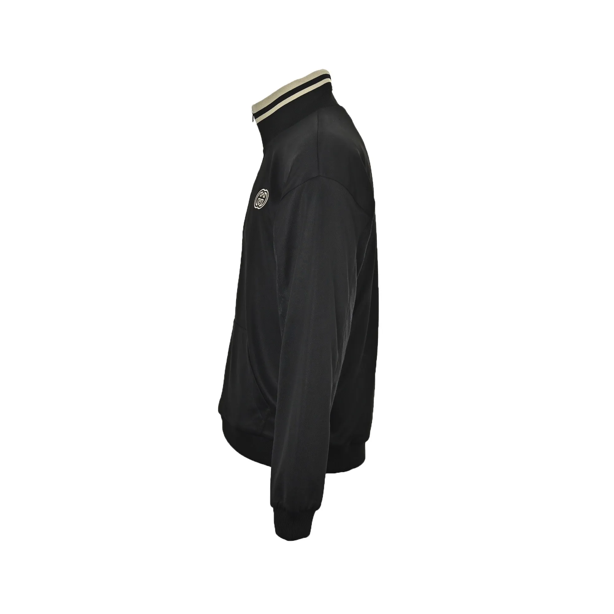 Gucci/Gucci 24Fw hollow double G embroidered half-zip school uniform suit jacket