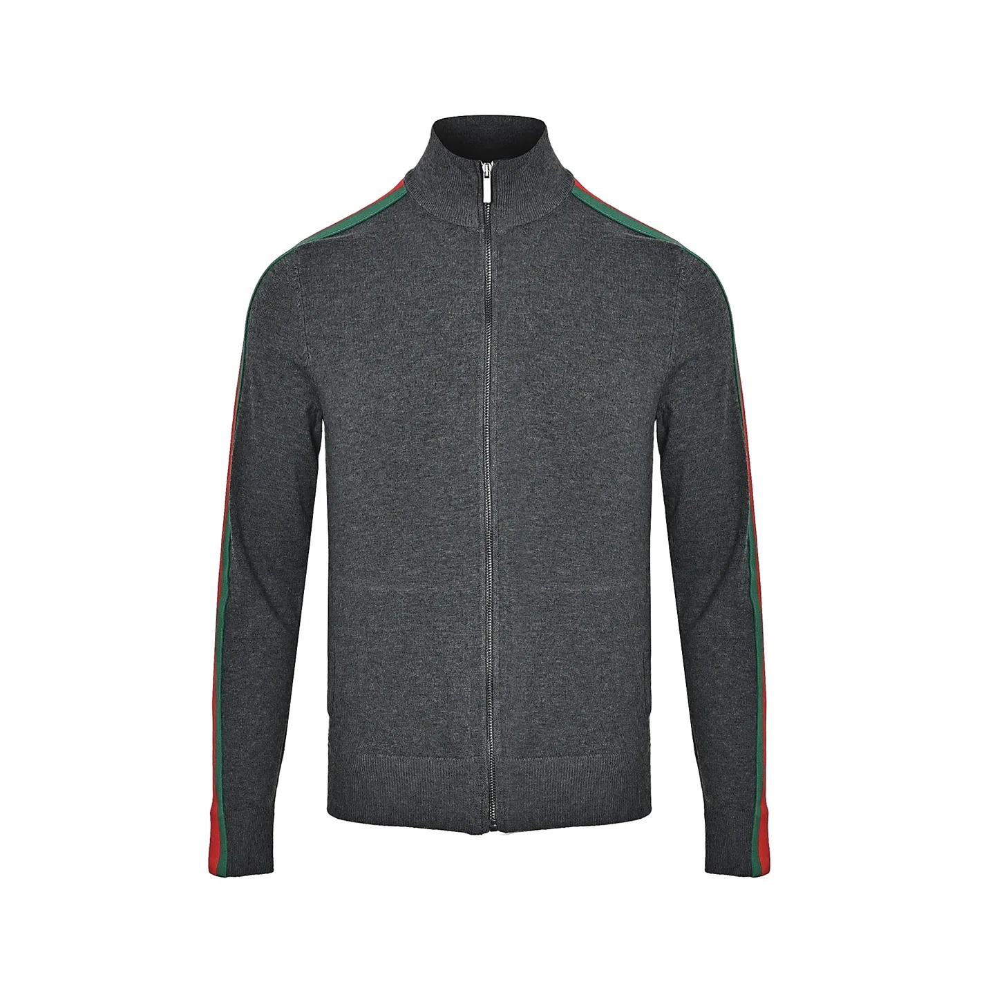 Gucci/Gucci red and green webbing wool suit stand collar jacket