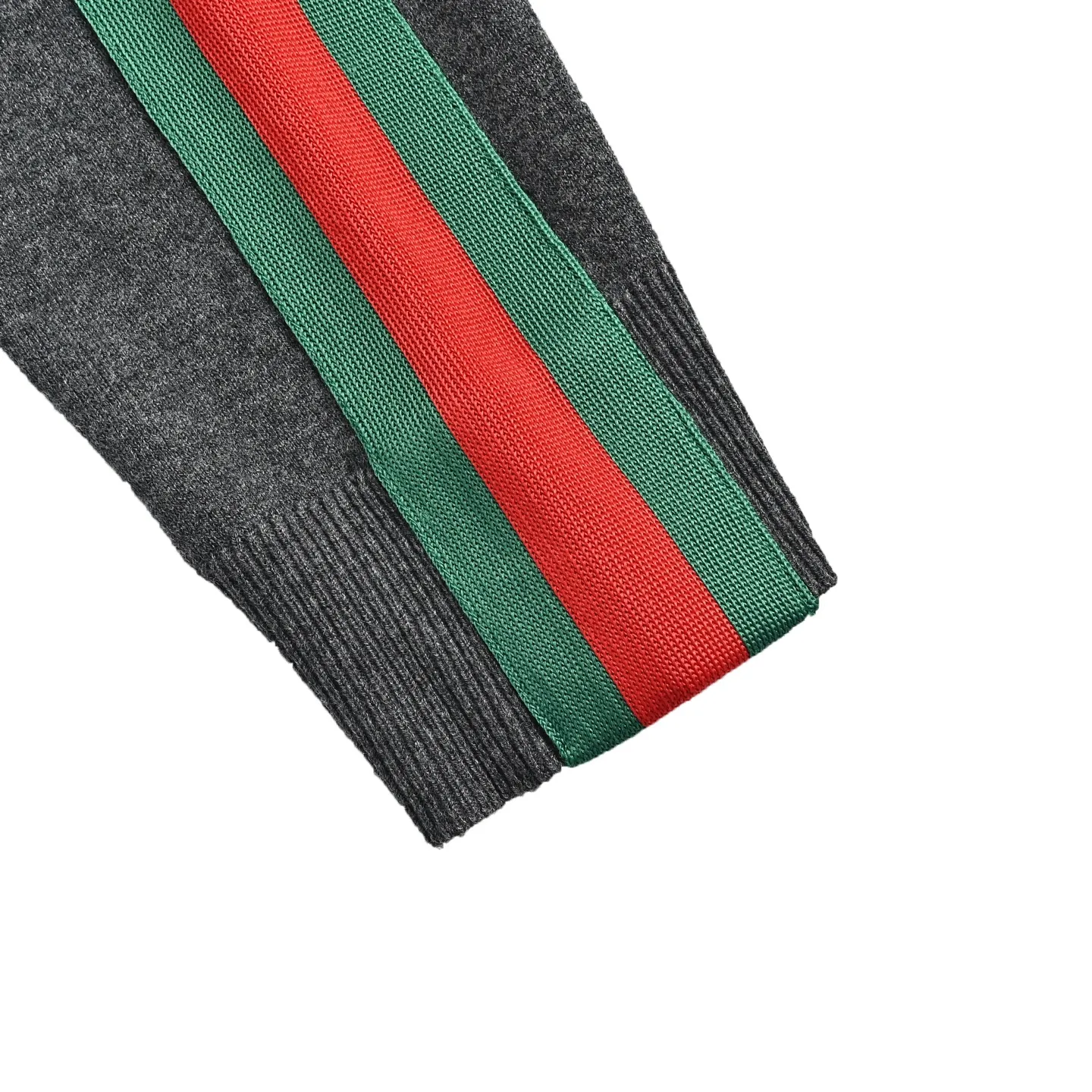 Gucci/Gucci red and green webbing wool suit stand collar jacket