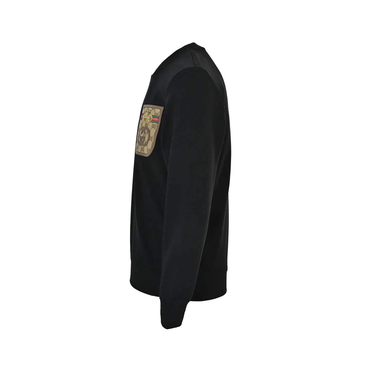 Gucci/Gucci pocket old flower patch round neck sweatshirt