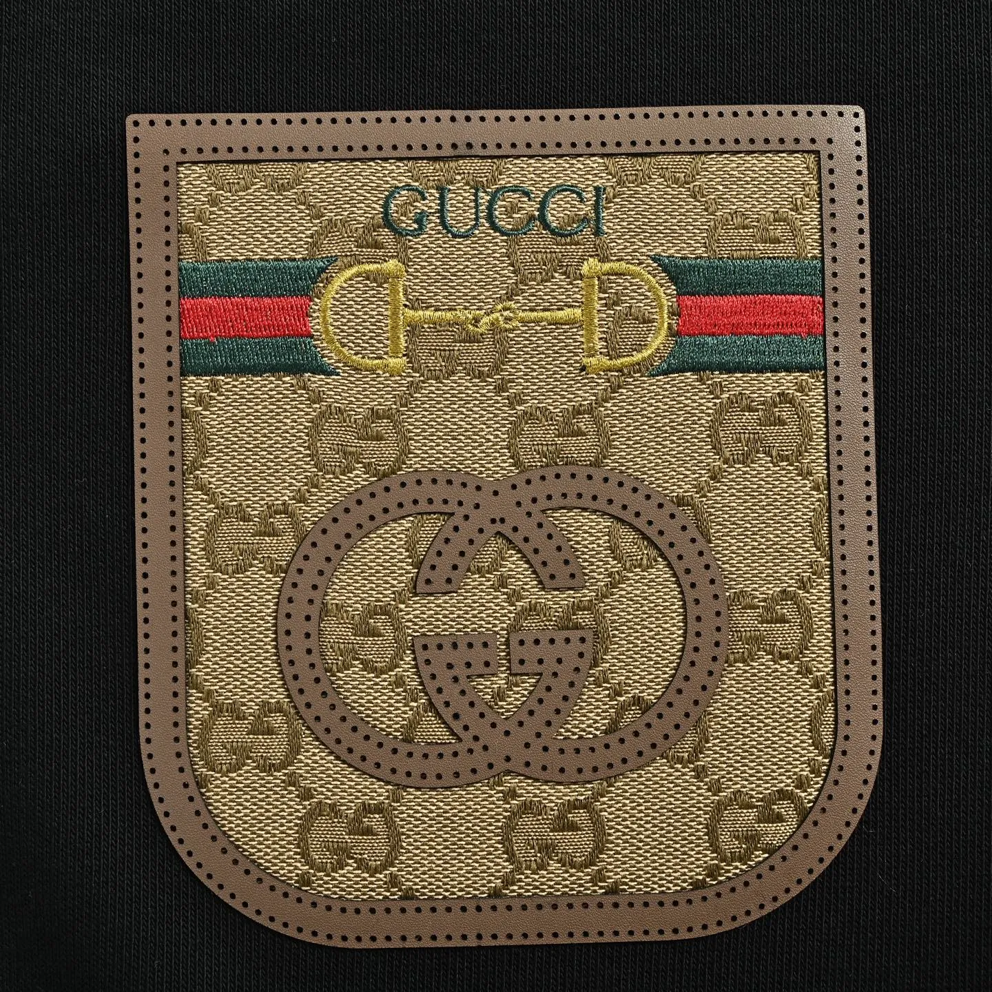 Gucci/Gucci pocket old flower patch round neck sweatshirt