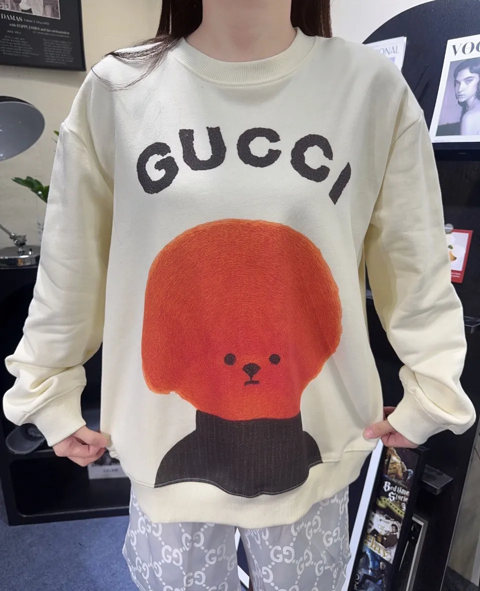Gucci/Gucci 24Fw Fun Cartoon Series Printed Round Neck Sweatshirt