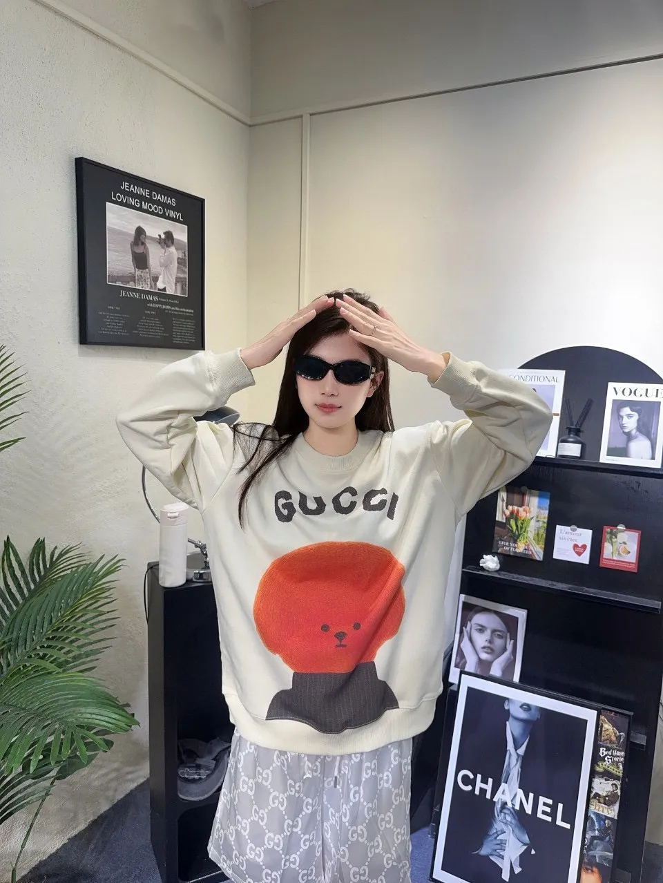 Gucci/Gucci 24Fw Fun Cartoon Series Printed Round Neck Sweatshirt