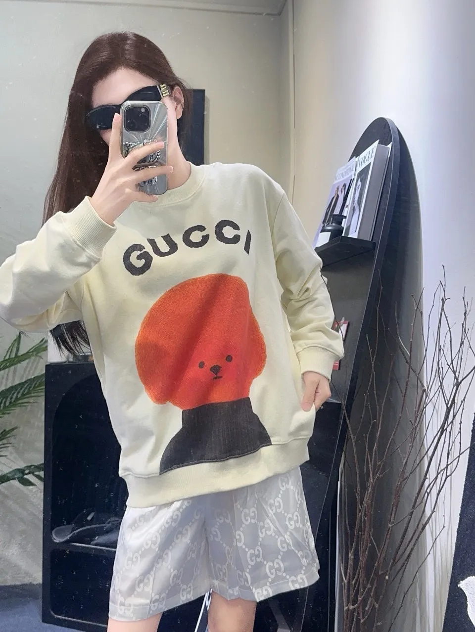 Gucci/Gucci 24Fw Fun Cartoon Series Printed Round Neck Sweatshirt