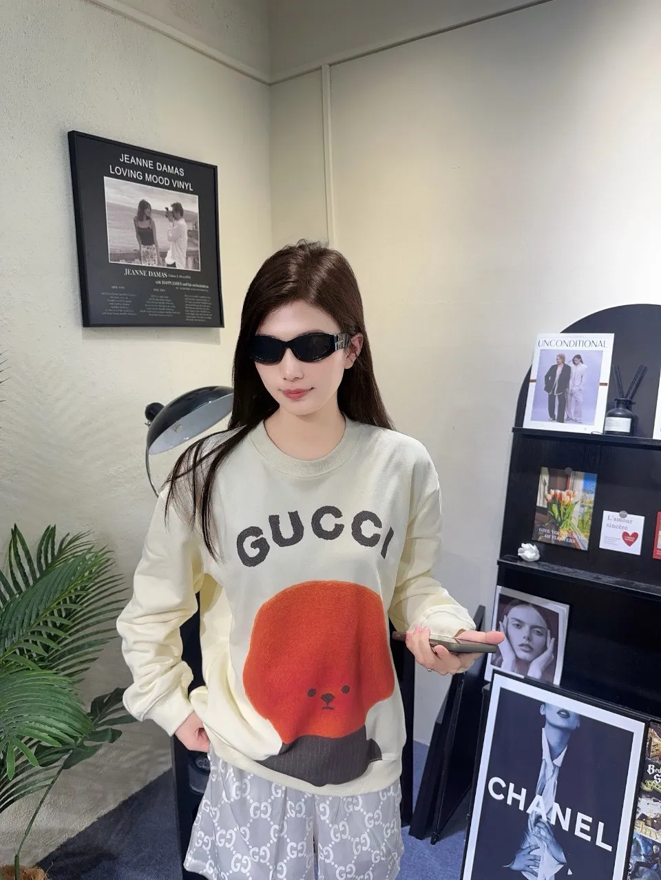 Gucci/Gucci 24Fw Fun Cartoon Series Printed Round Neck Sweatshirt