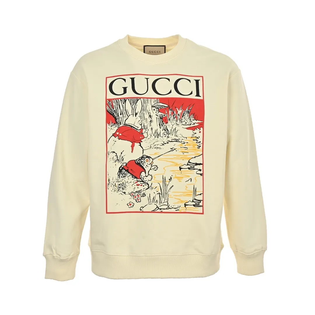 Gucci/Gucci 24Fw fun cartoon print crew neck sweatshirt