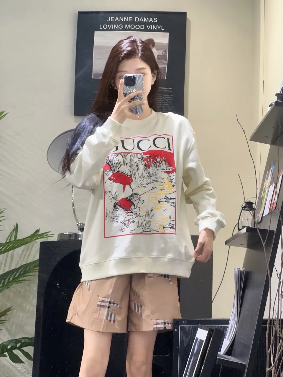 Gucci/Gucci 24Fw fun cartoon print crew neck sweatshirt