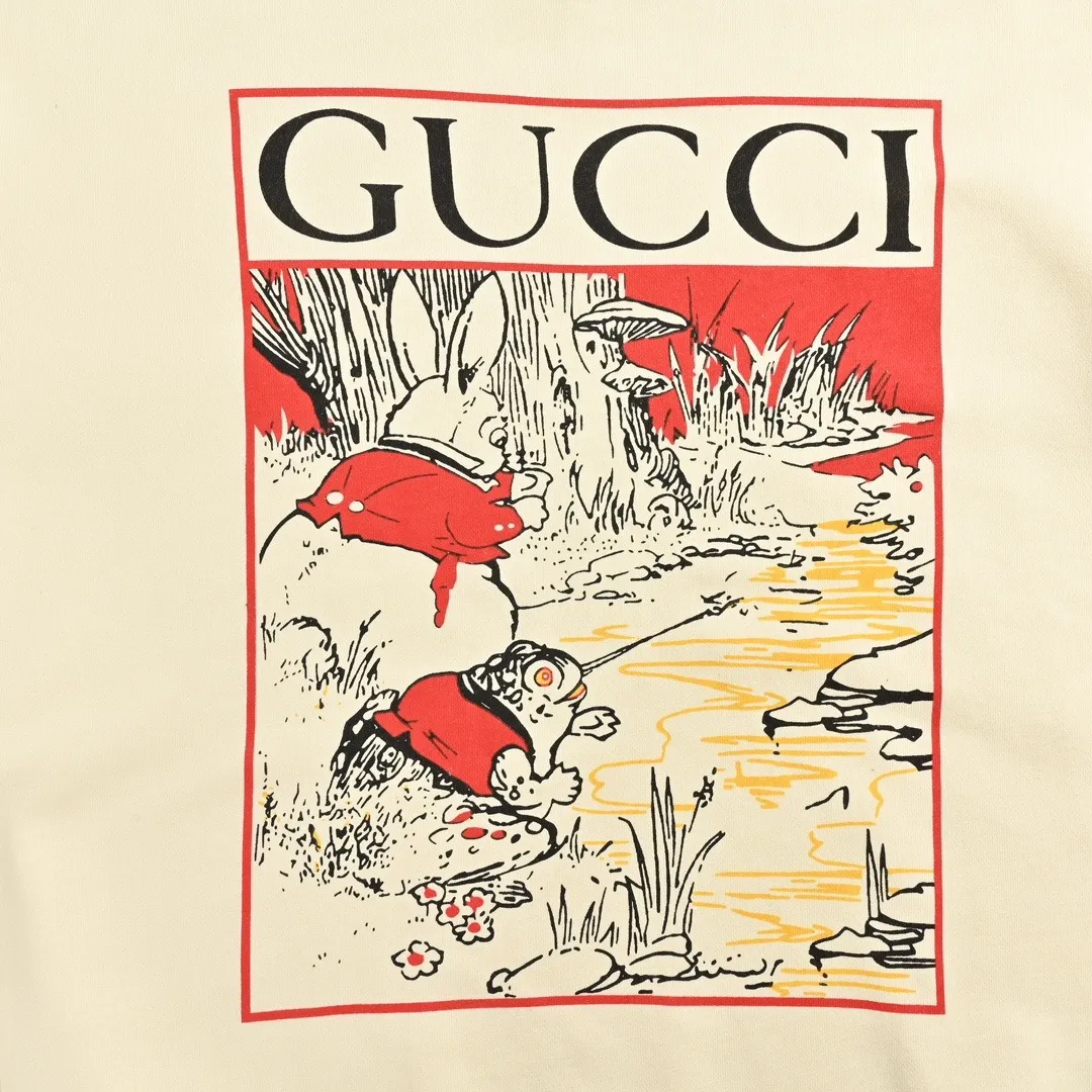 Gucci/Gucci 24Fw fun cartoon print crew neck sweatshirt