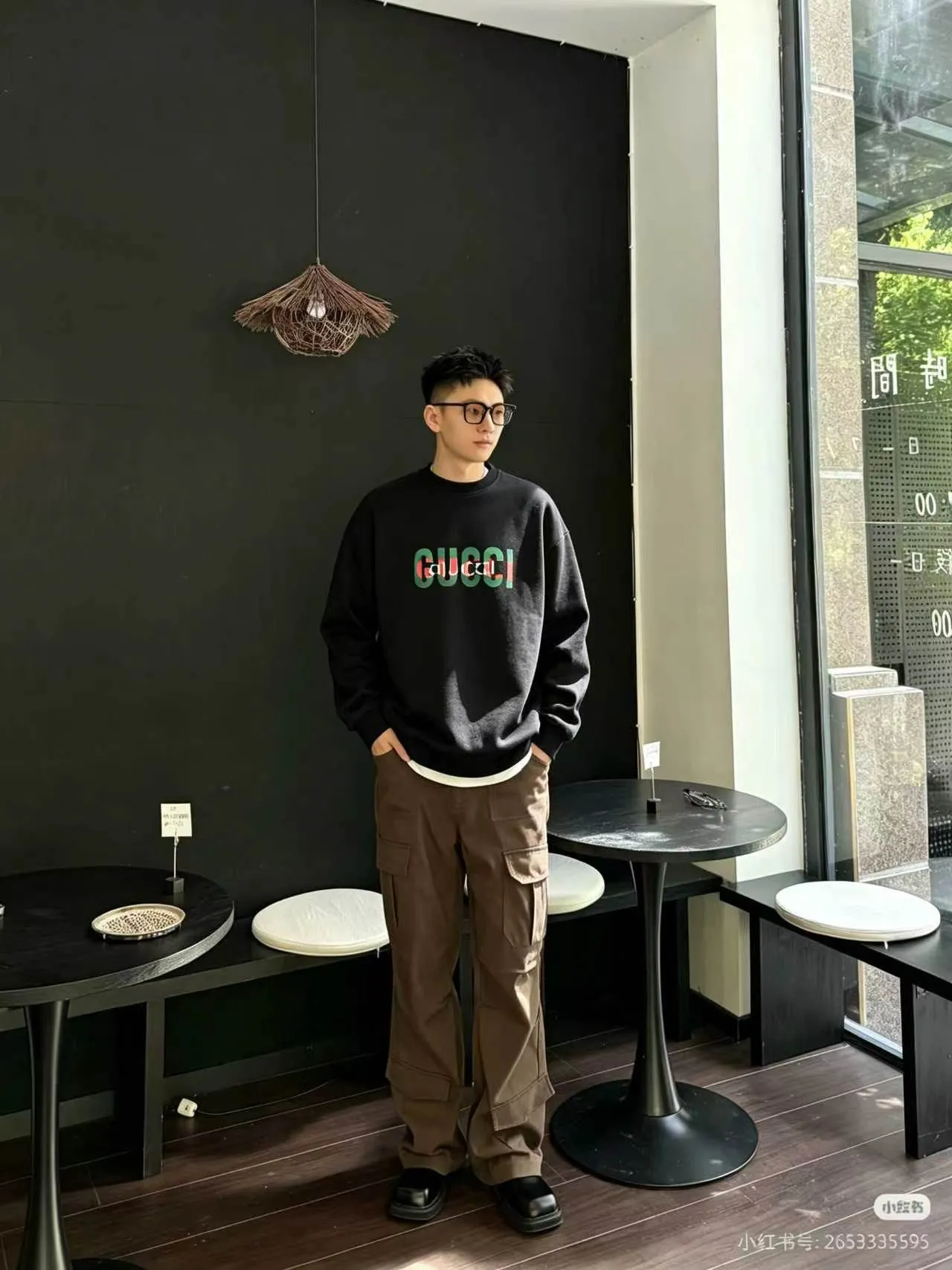 Gucci/Gucci Retro letter crew neck sweatshirt